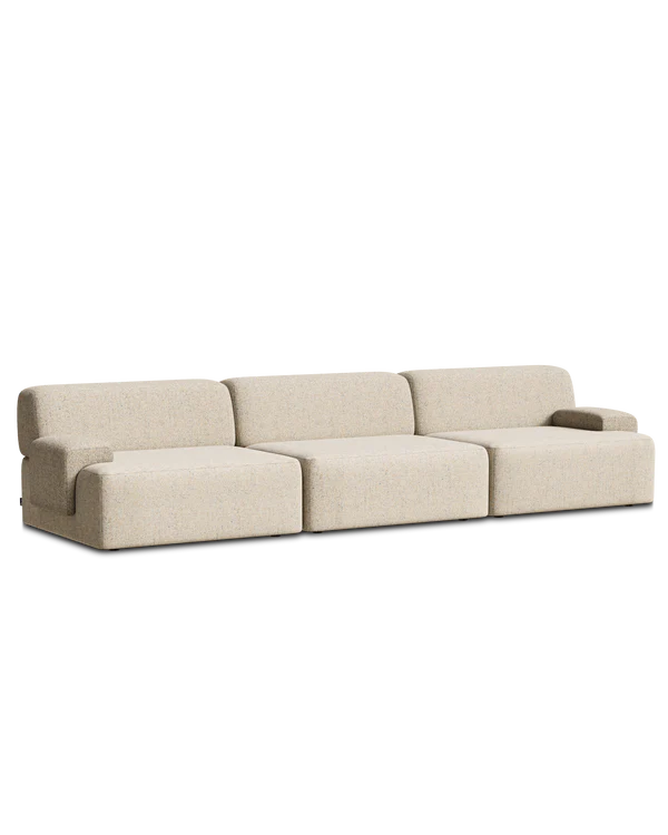 Modulares Sofa UMI - mittleres Element in Beige