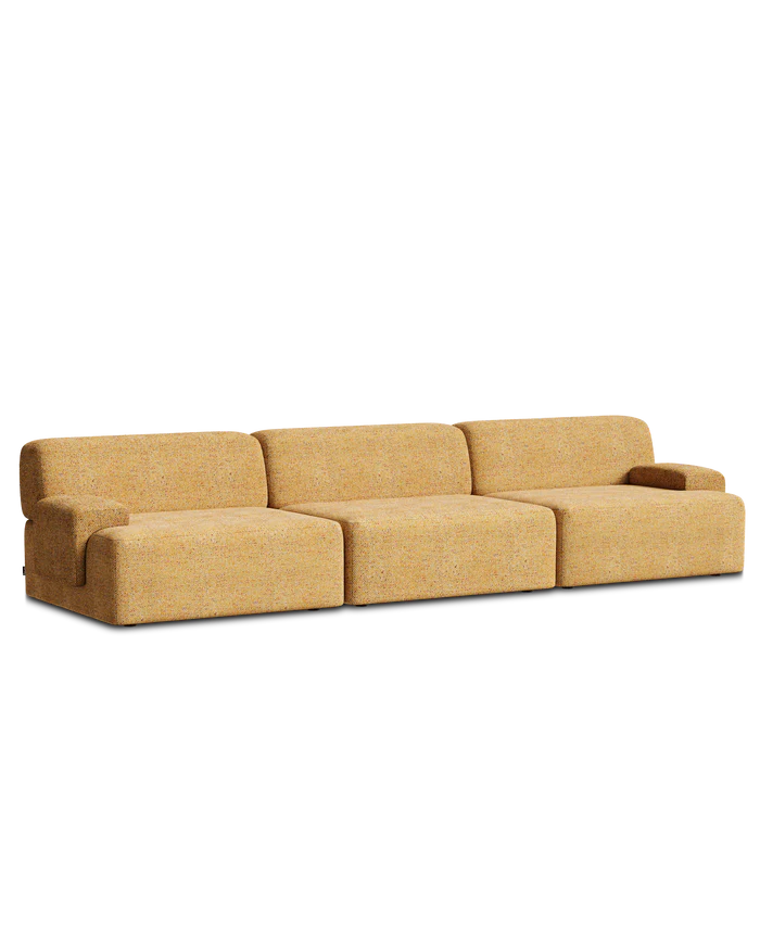 Modulares Sofa UMI - mittleres Element in herbstlichem Orange