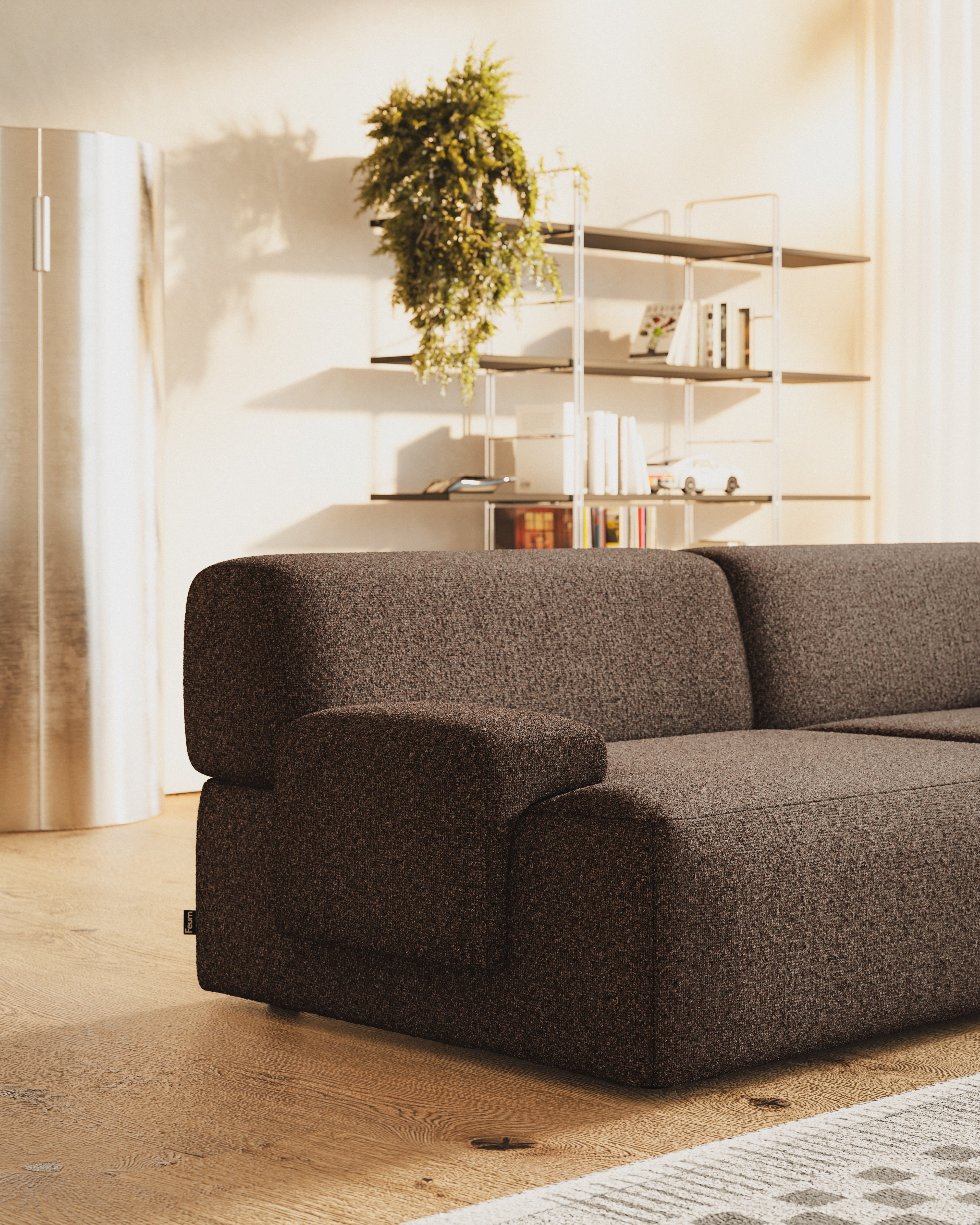 Modulsofa 2-sitzig UMI braun