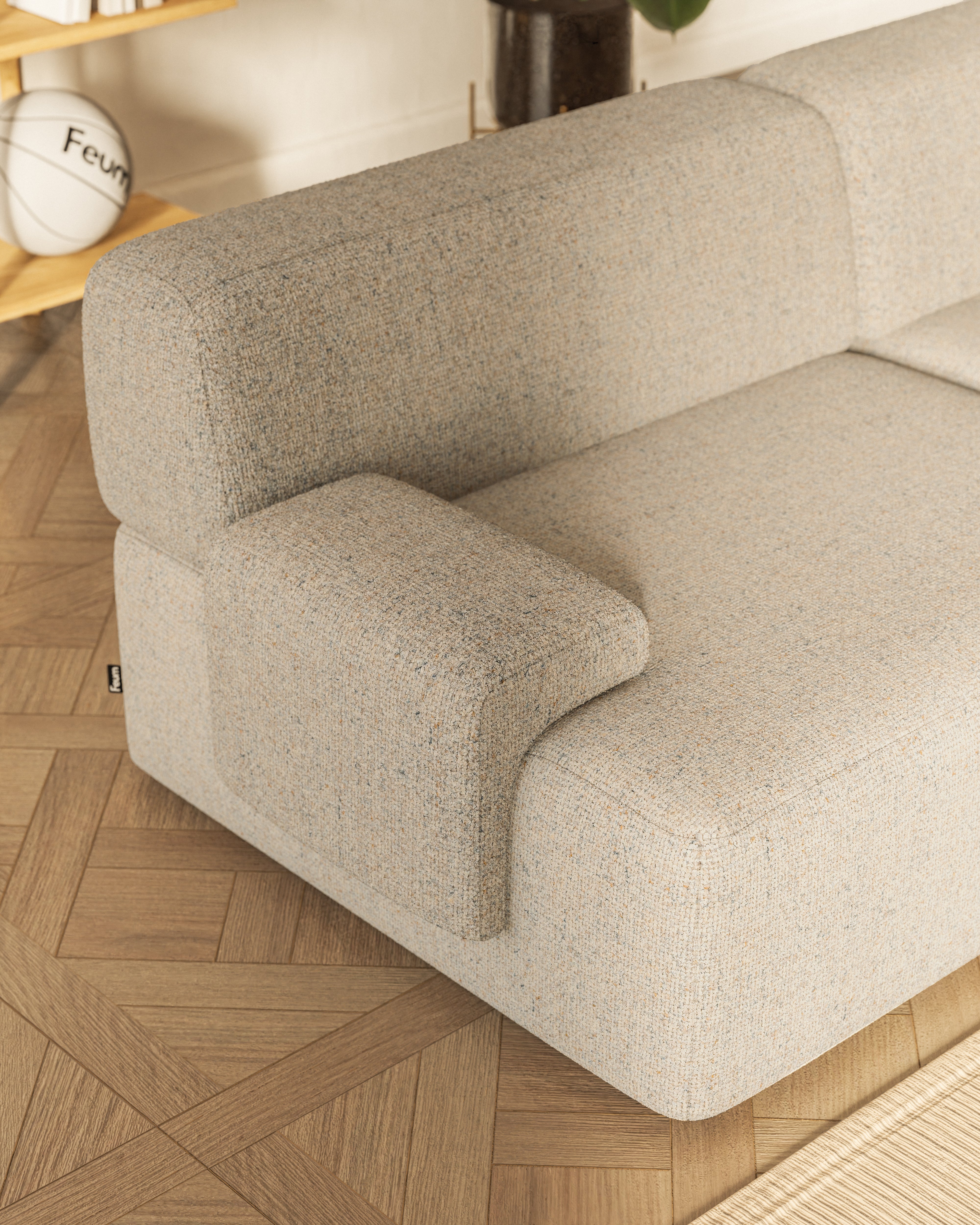 Modularer 3-Sitzer UMI beige