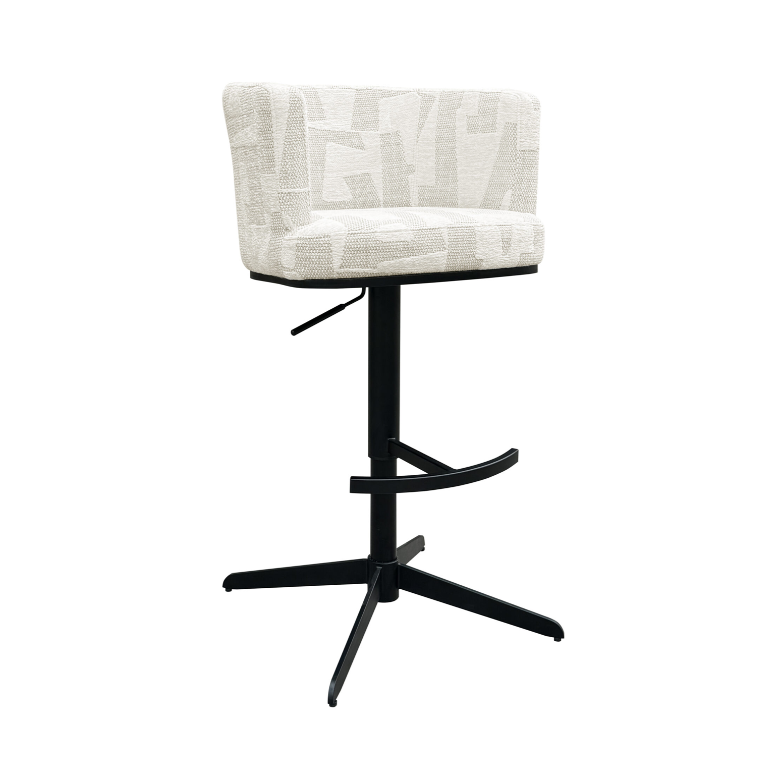 Barkruk CHEYENNE beige met zwarte voet