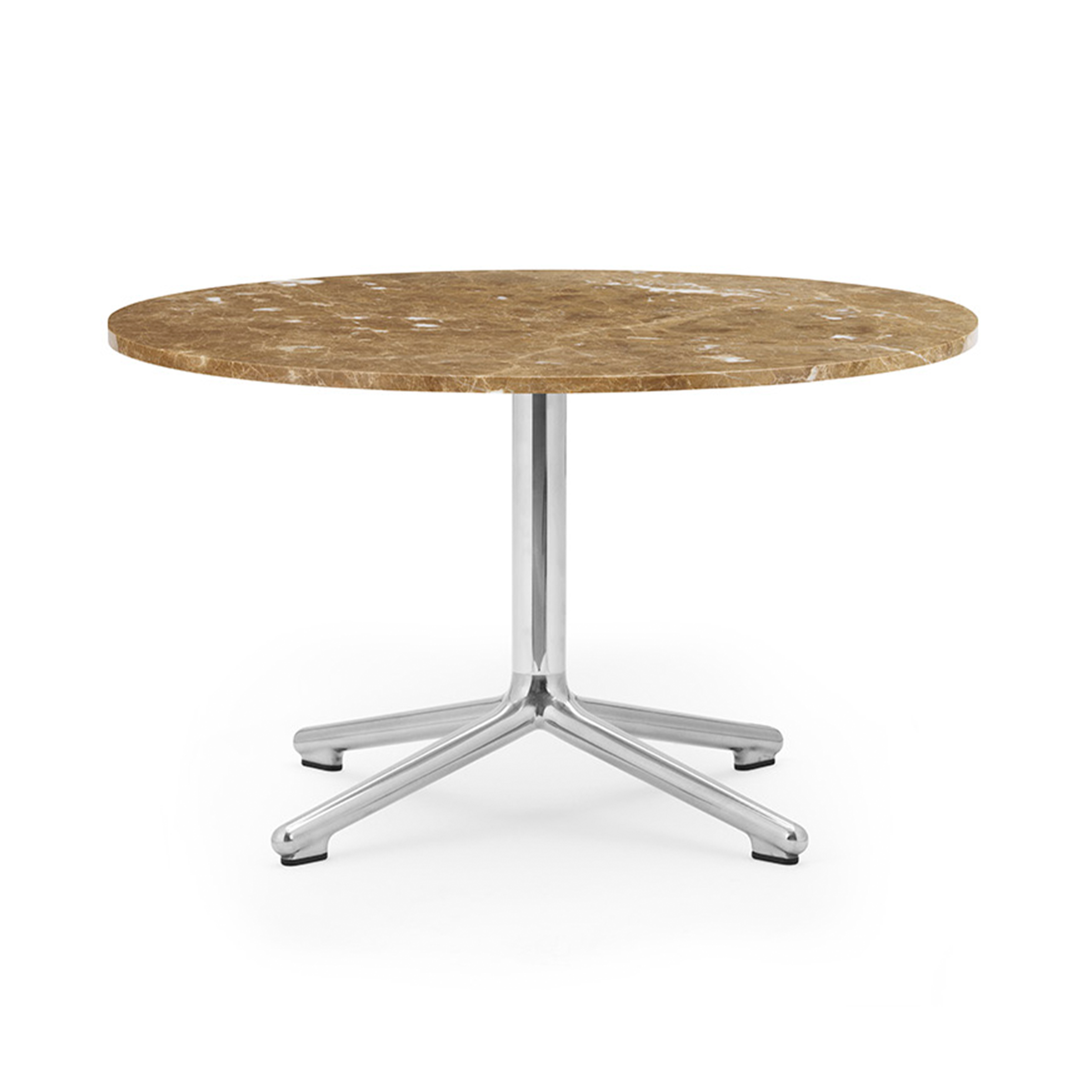 Stolik kawowy LUNAR piaskowy marmurowy blat z aluminiową podstawą – Normann Copenhagen