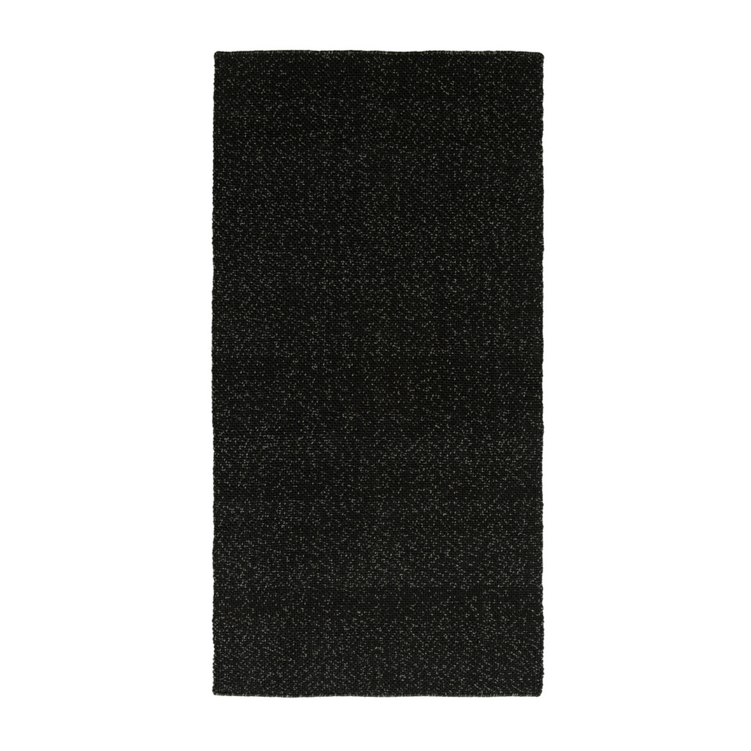 The rug is dark gray