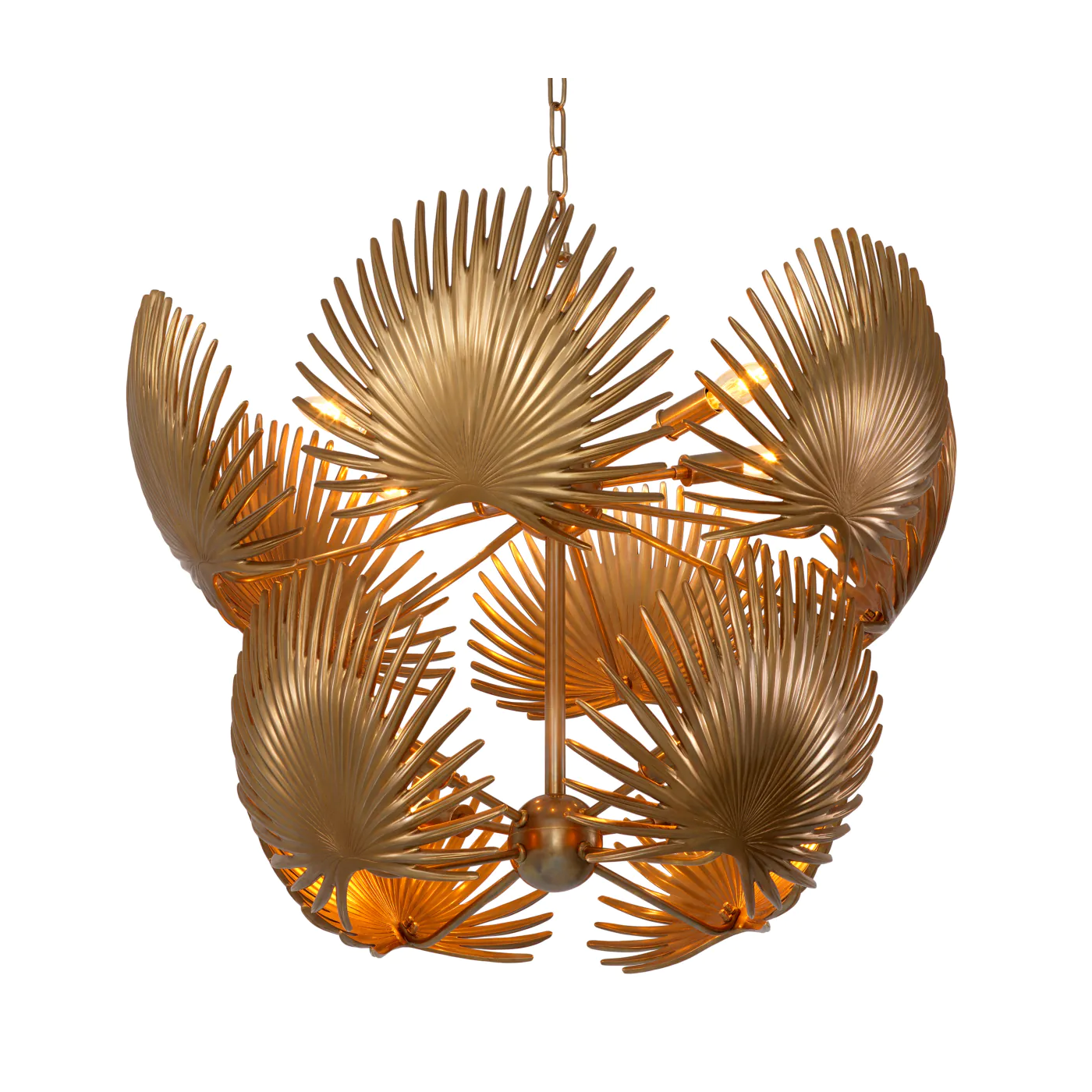 Ancient Golden Folige hanging lamp