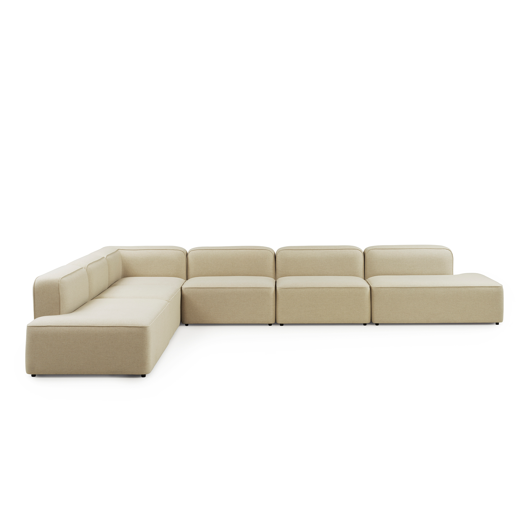 5-person corner Rope black base