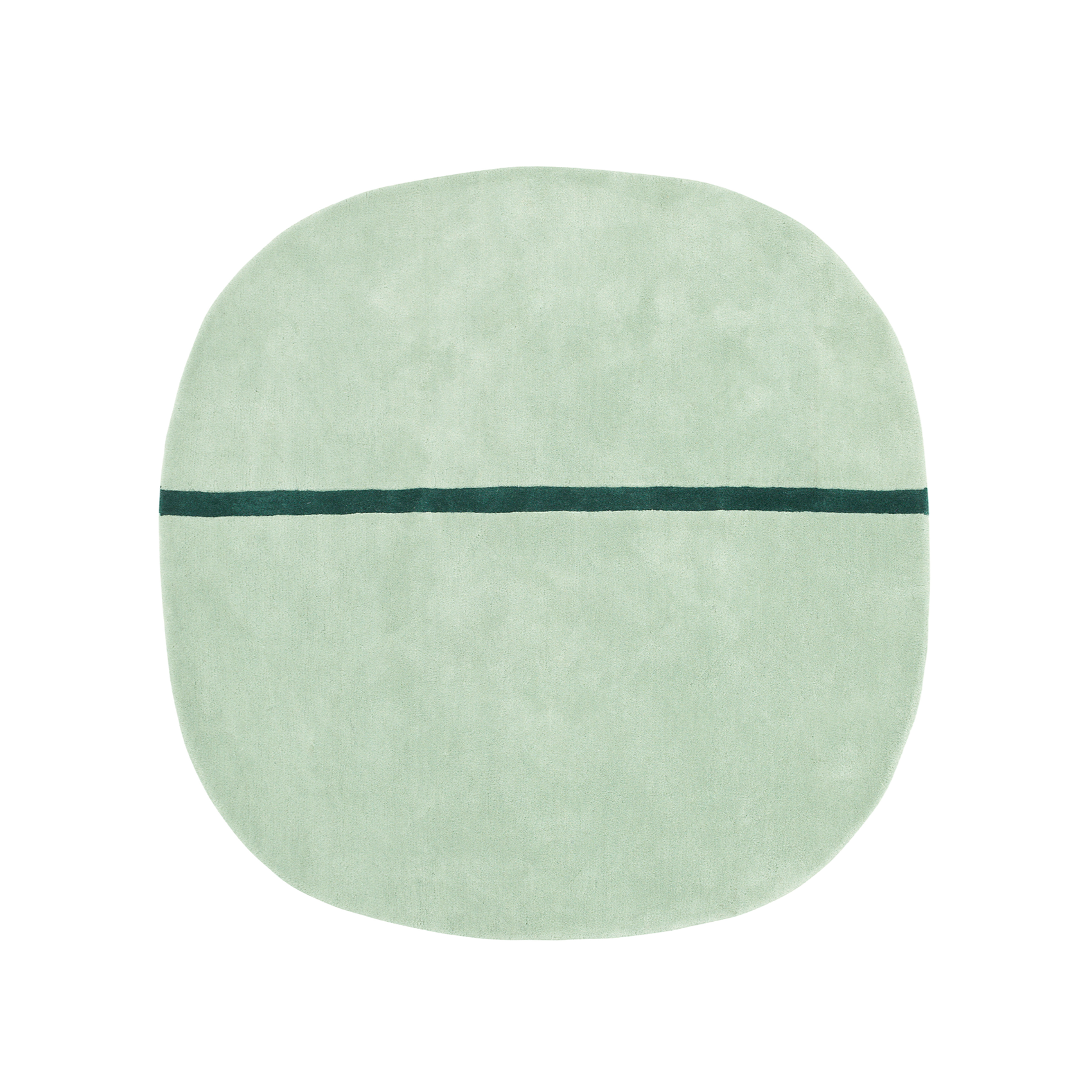 Ovaler Teppich OONA grün