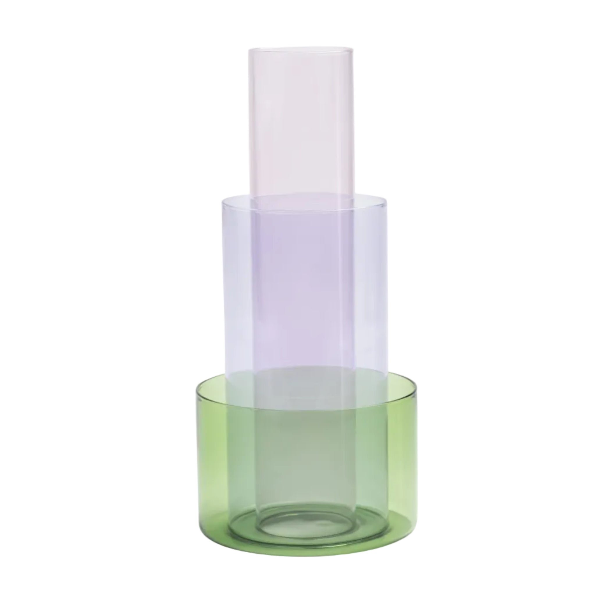 Vaas AMPHI roze met paars en groen