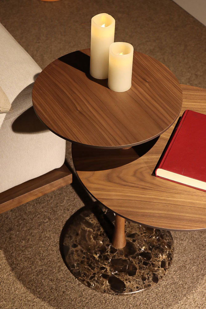 VAIVEN Coffee Table Wood with Marble