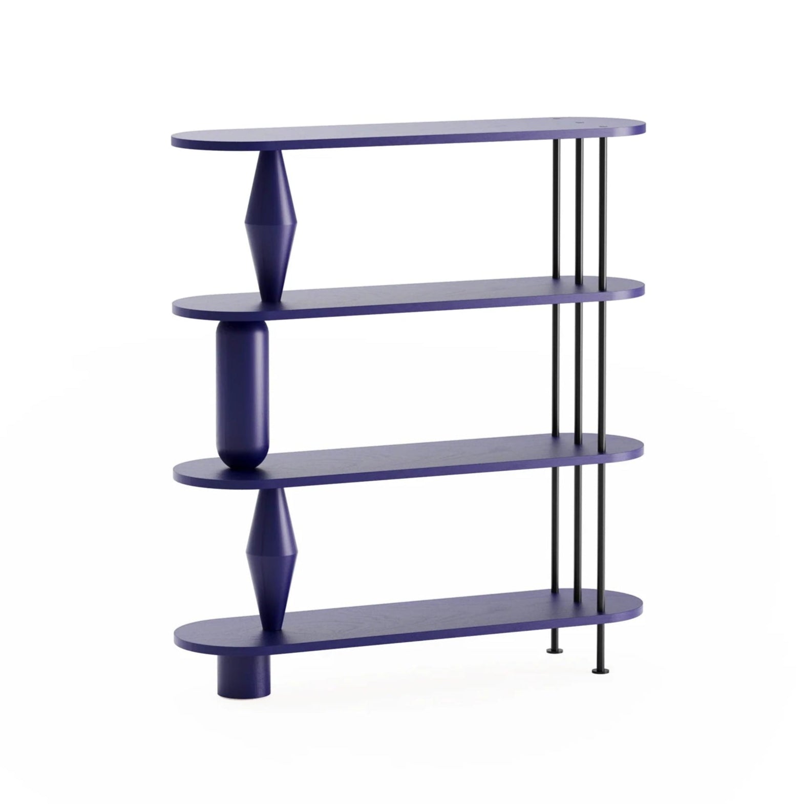 VAZOO rek van kobalt eikenhout