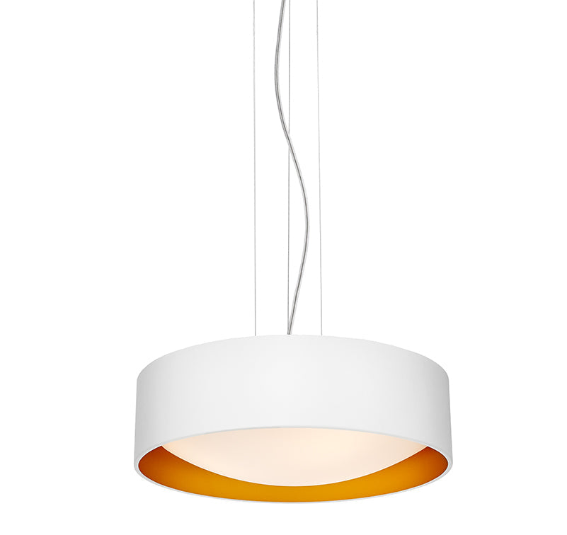 VERO pendant lamp white with a gold center