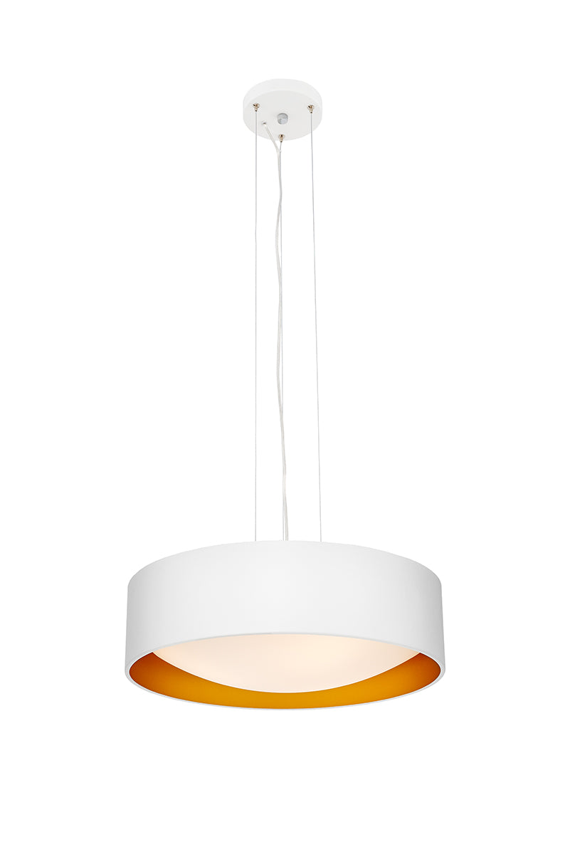 VERO pendant lamp white with a gold center