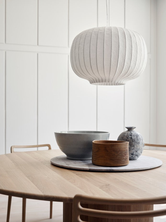 Stoel CABIN karamel leer met lichte eiken basis