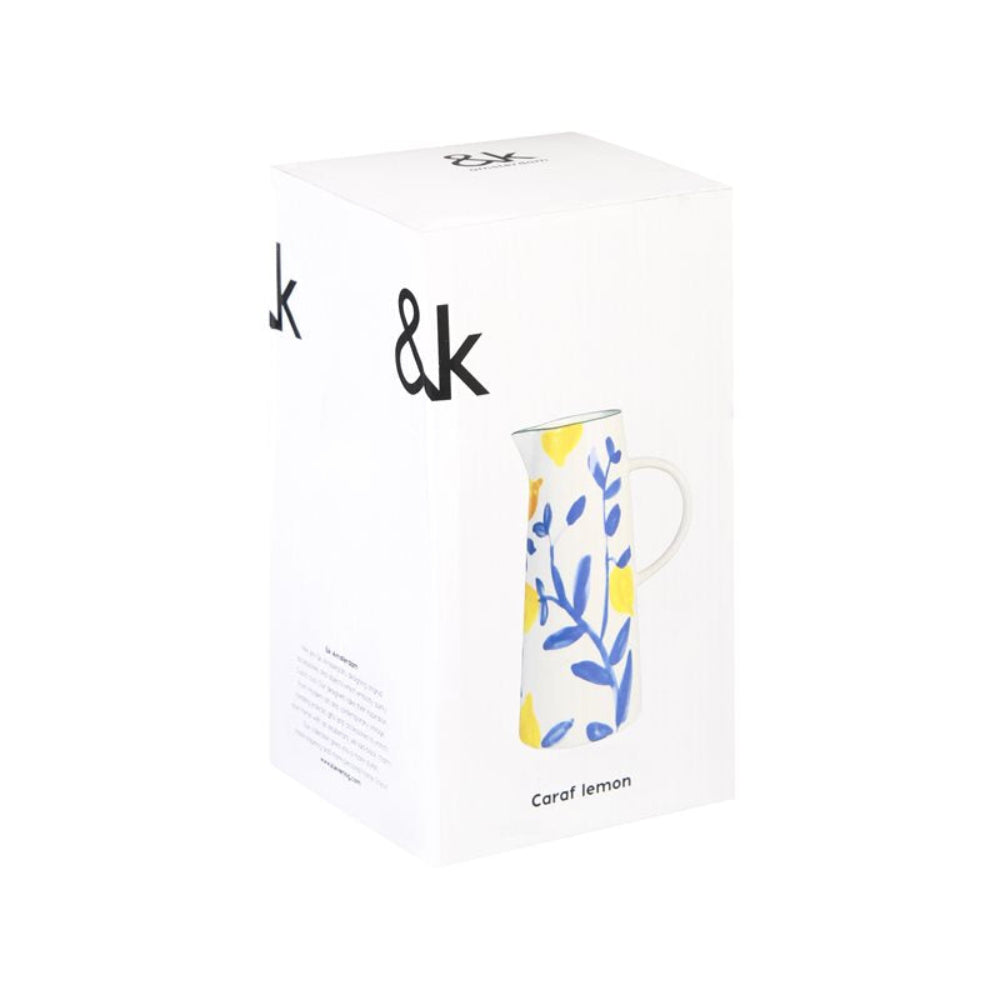 Karafka CITROEN TAK wit met geel en blauw