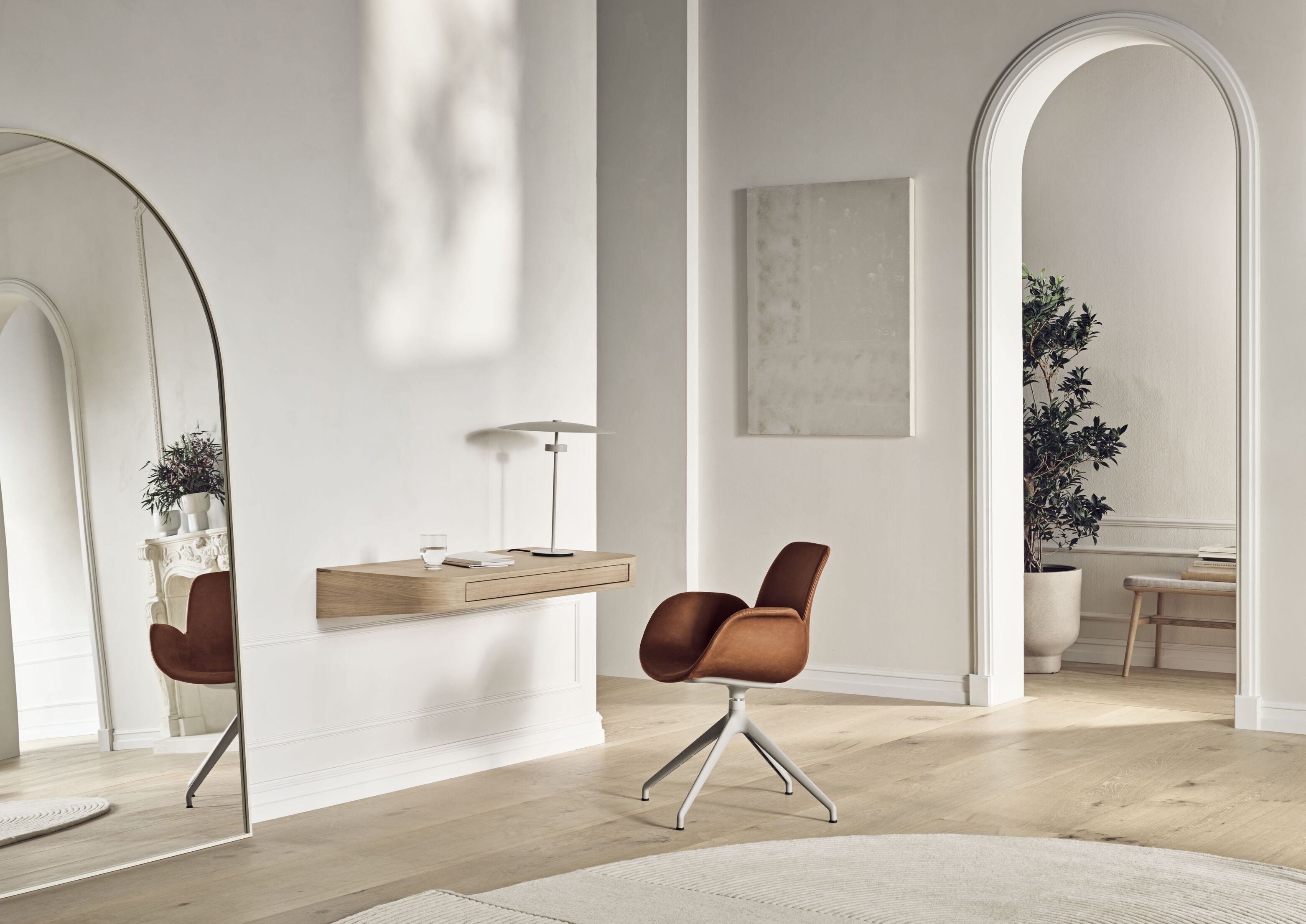 Lustro RIPPLE met zwarte lijst