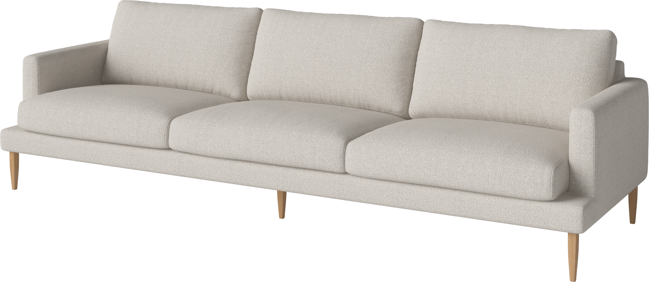 Sofa 4-persoons VENEDA SLIM eiken basis