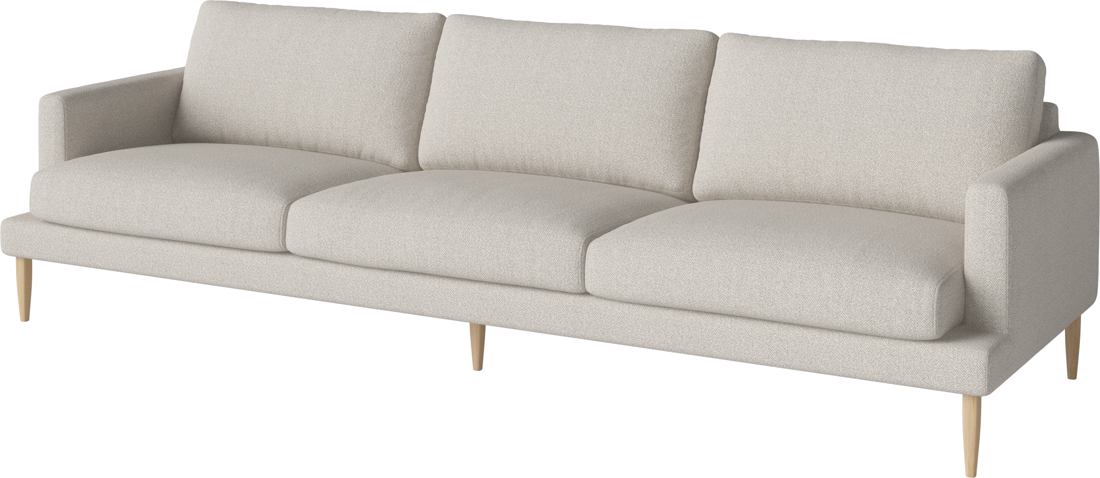Sofa 4-persoons VENEDA SLIM gebleekte basis