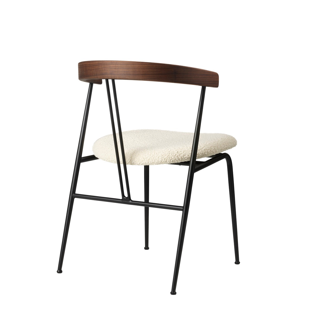 Upholstered Chair VIOLIN Walnut Wood