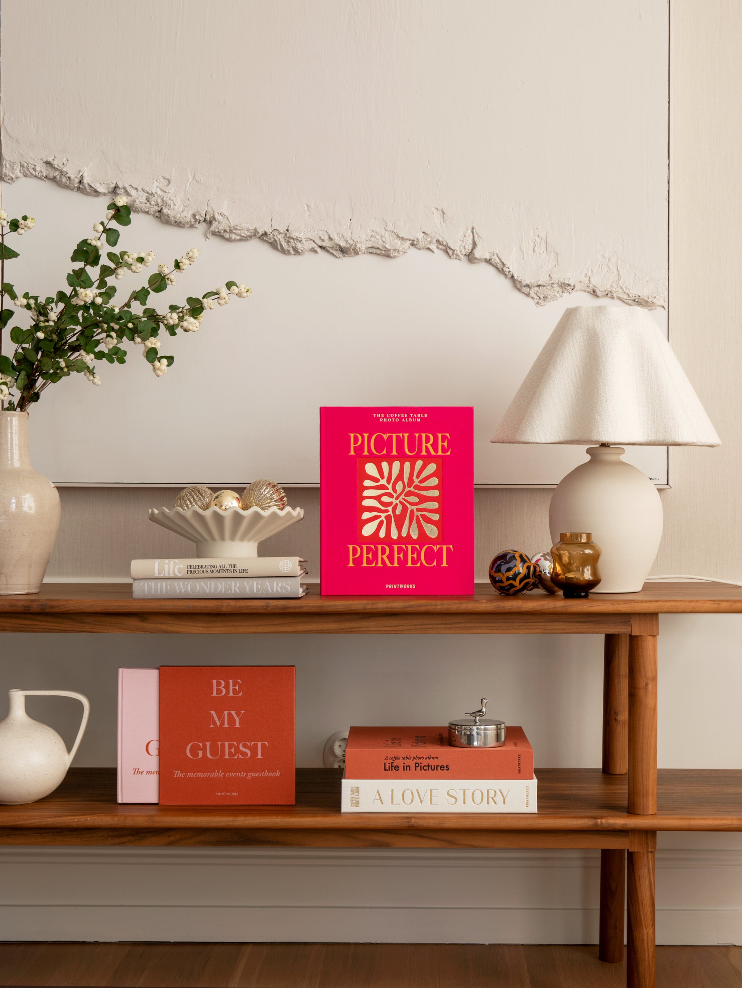 Fotoalbum PICTURE PERFECT roze met goud