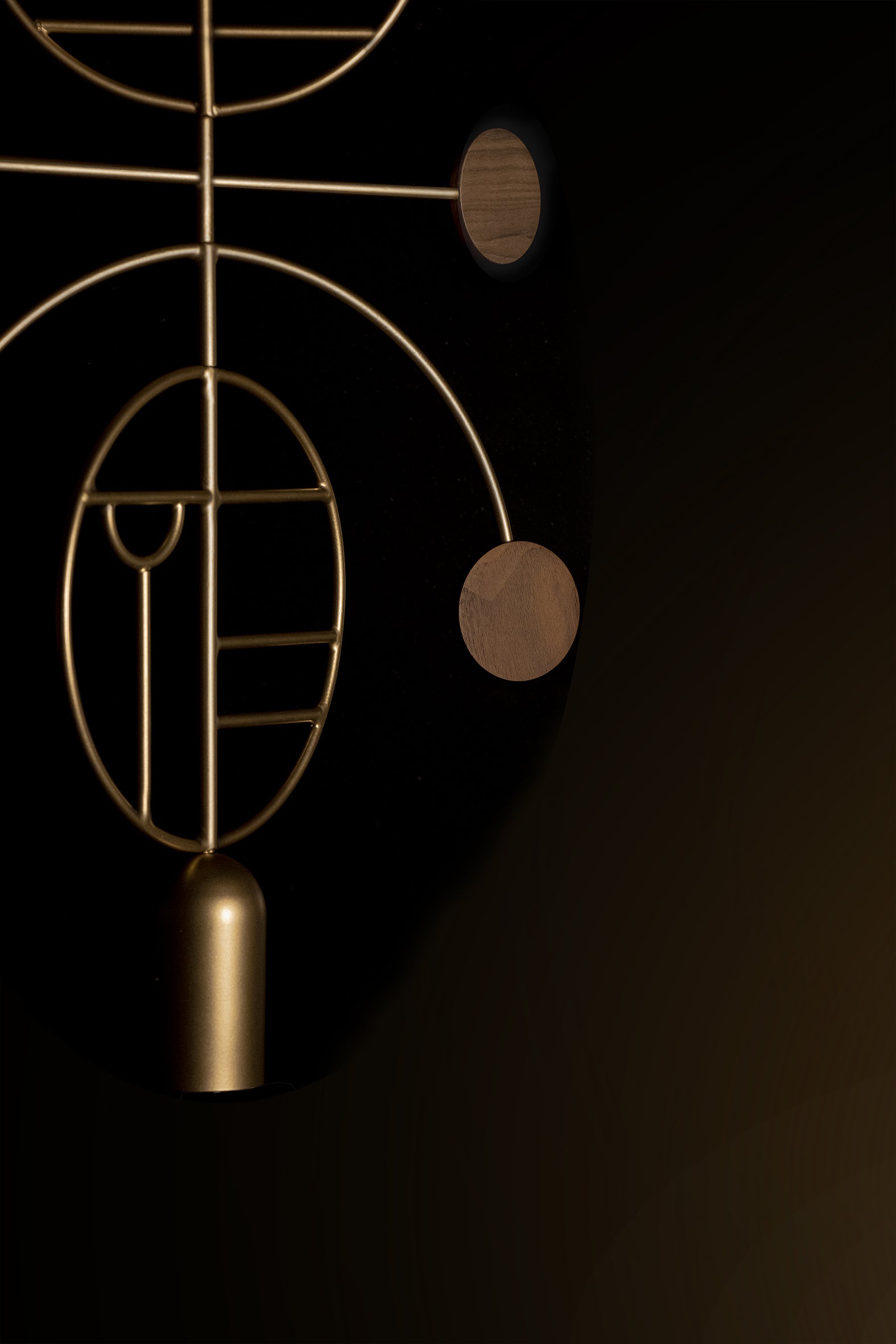 Hanglamp WOODEN DOTS WDS08 grafiet met wit en rood