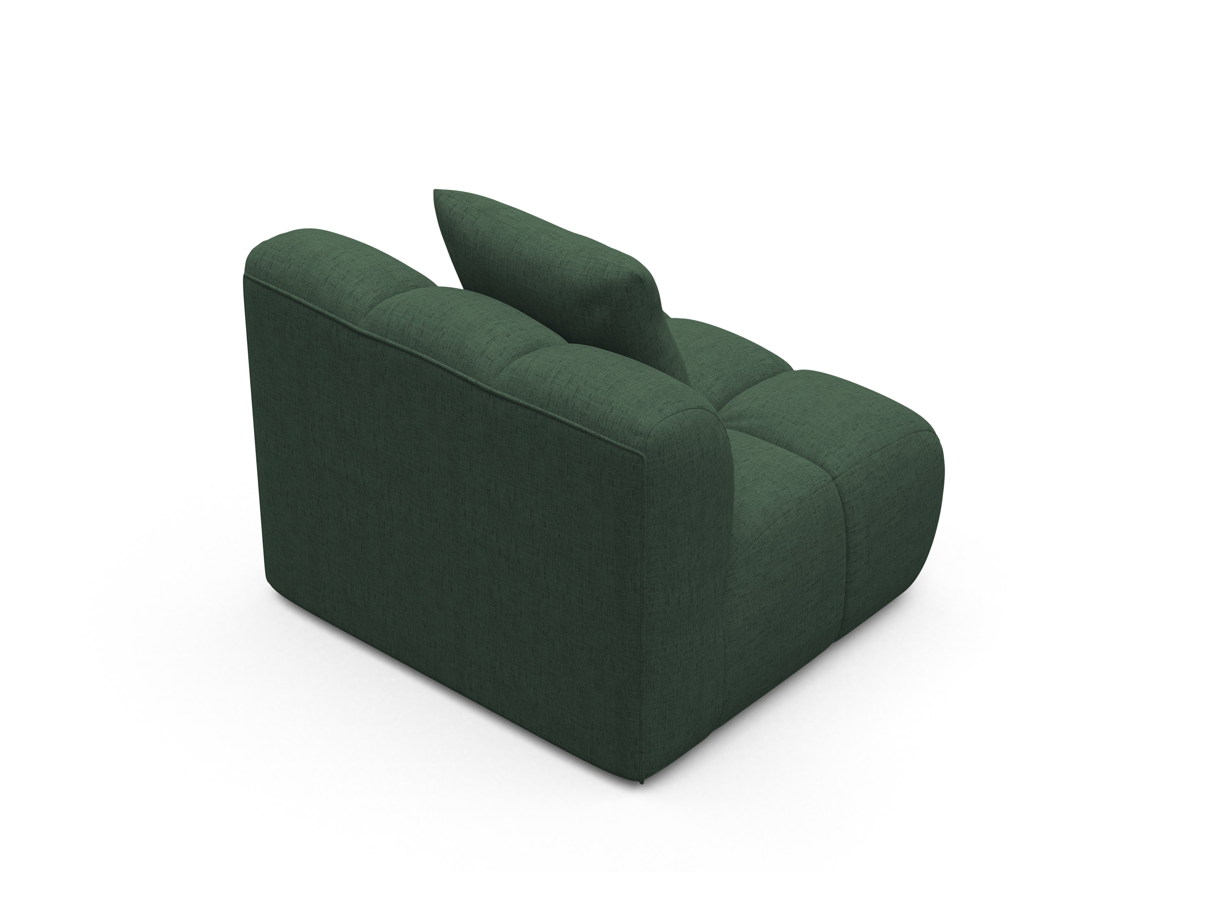 Fauteuil / module ASTRO zeegroen chenille