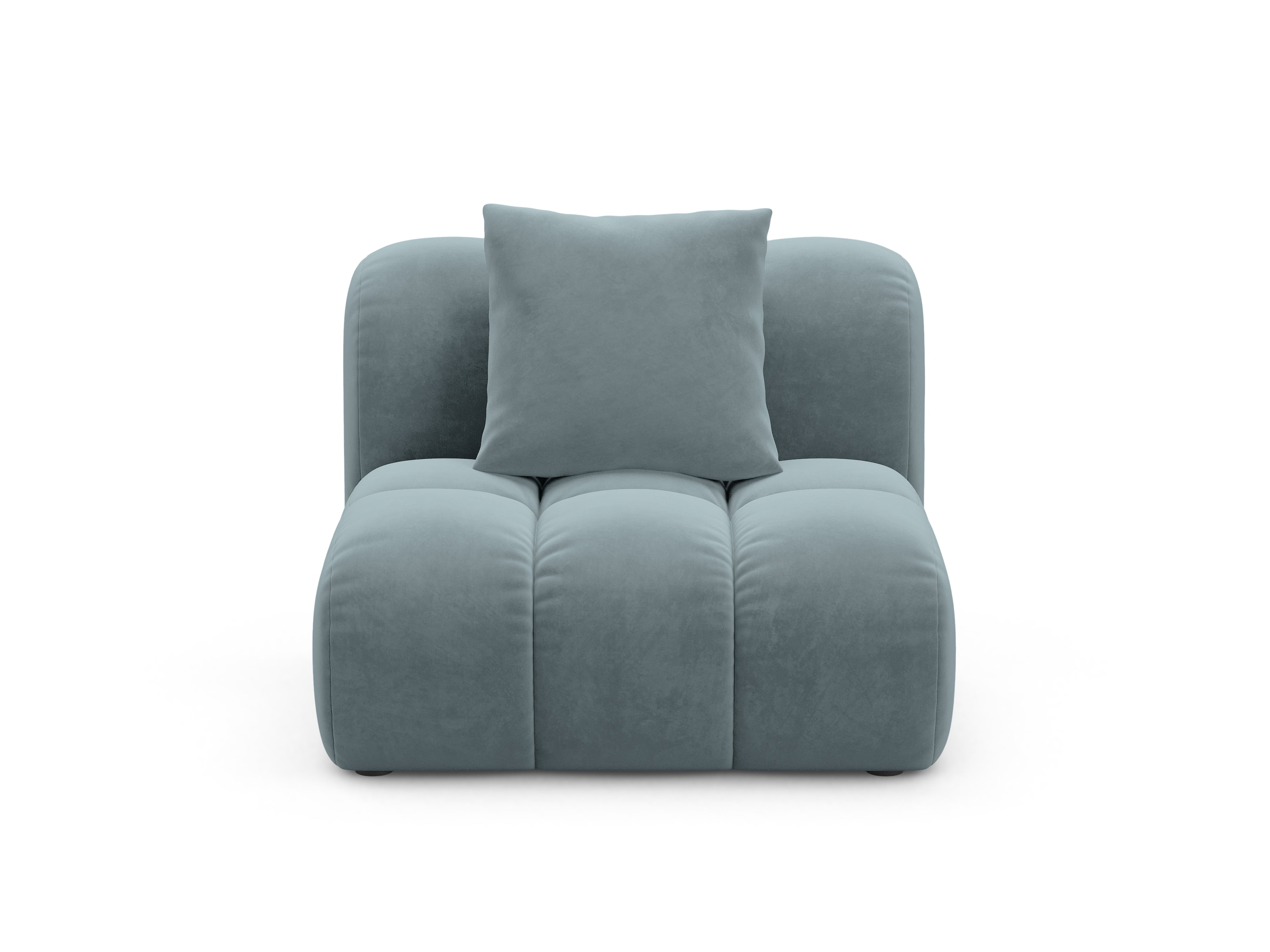 Velvet Armchair / Module ASTRO Light Blue