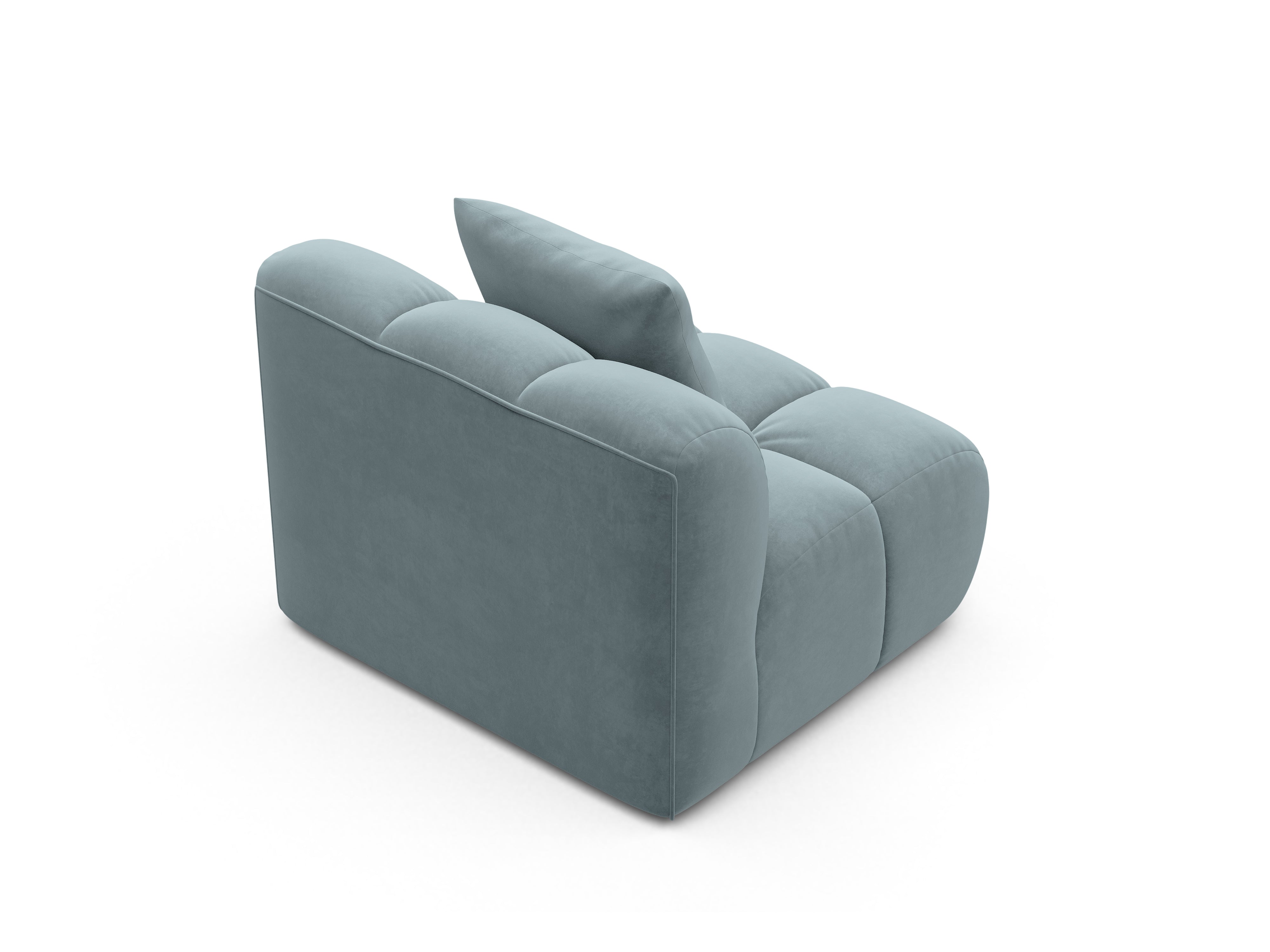 Velvet Armchair / Module ASTRO Light Blue
