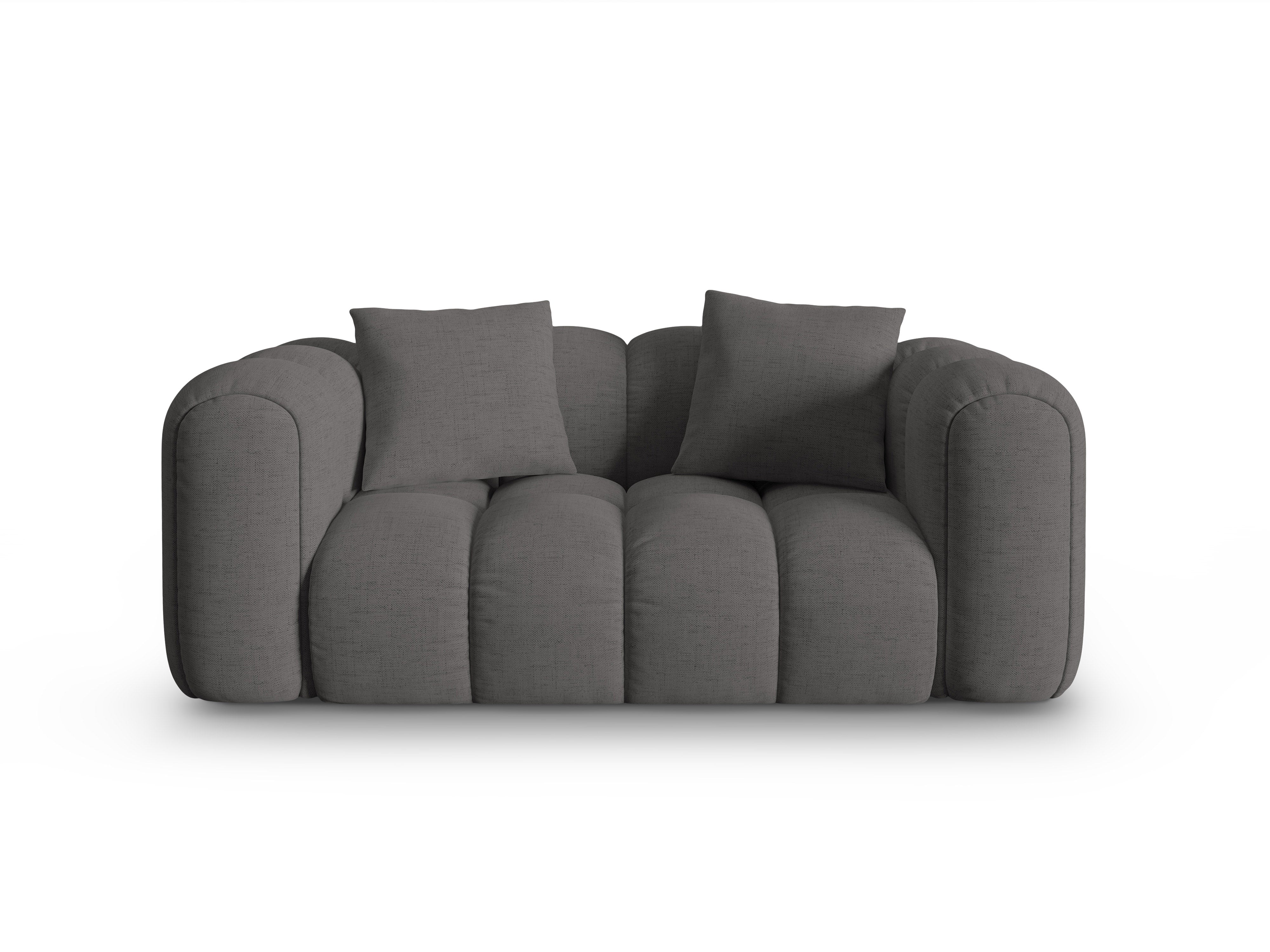 Sofa 2-zits ASTRO grijs chenille