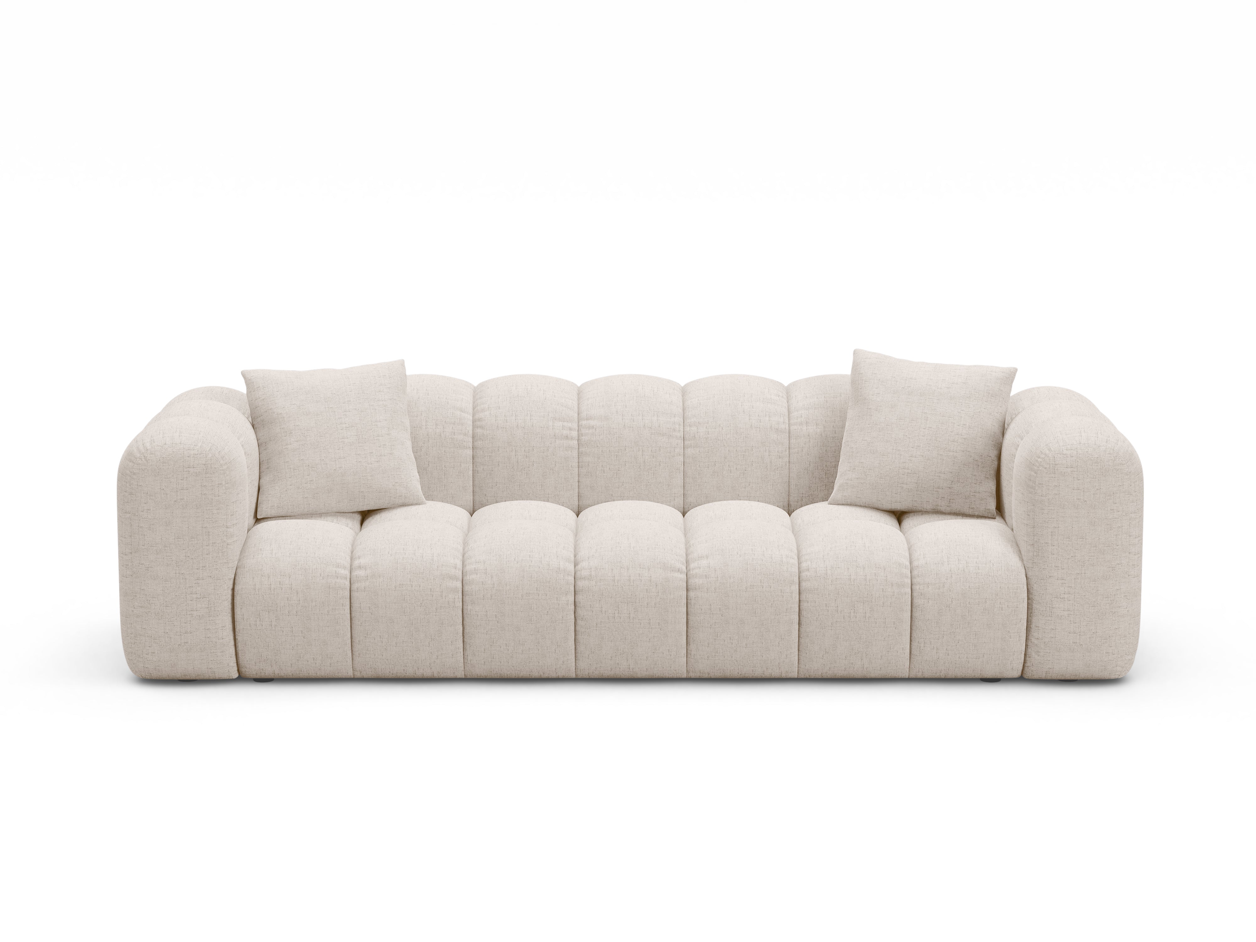 ASTRO Beige Chenille Sofa with Sleeping Function