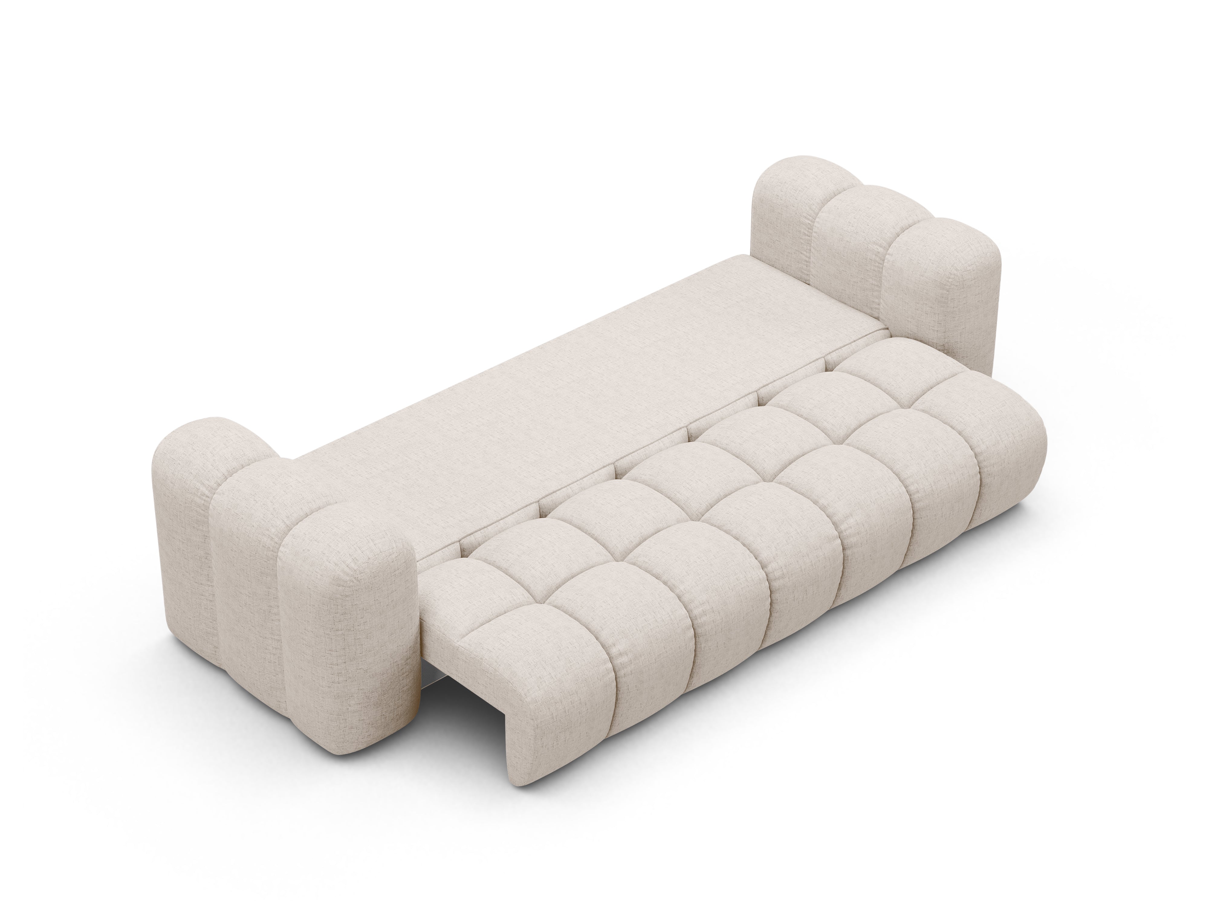 ASTRO Beige Chenille Sofa with Sleeping Function