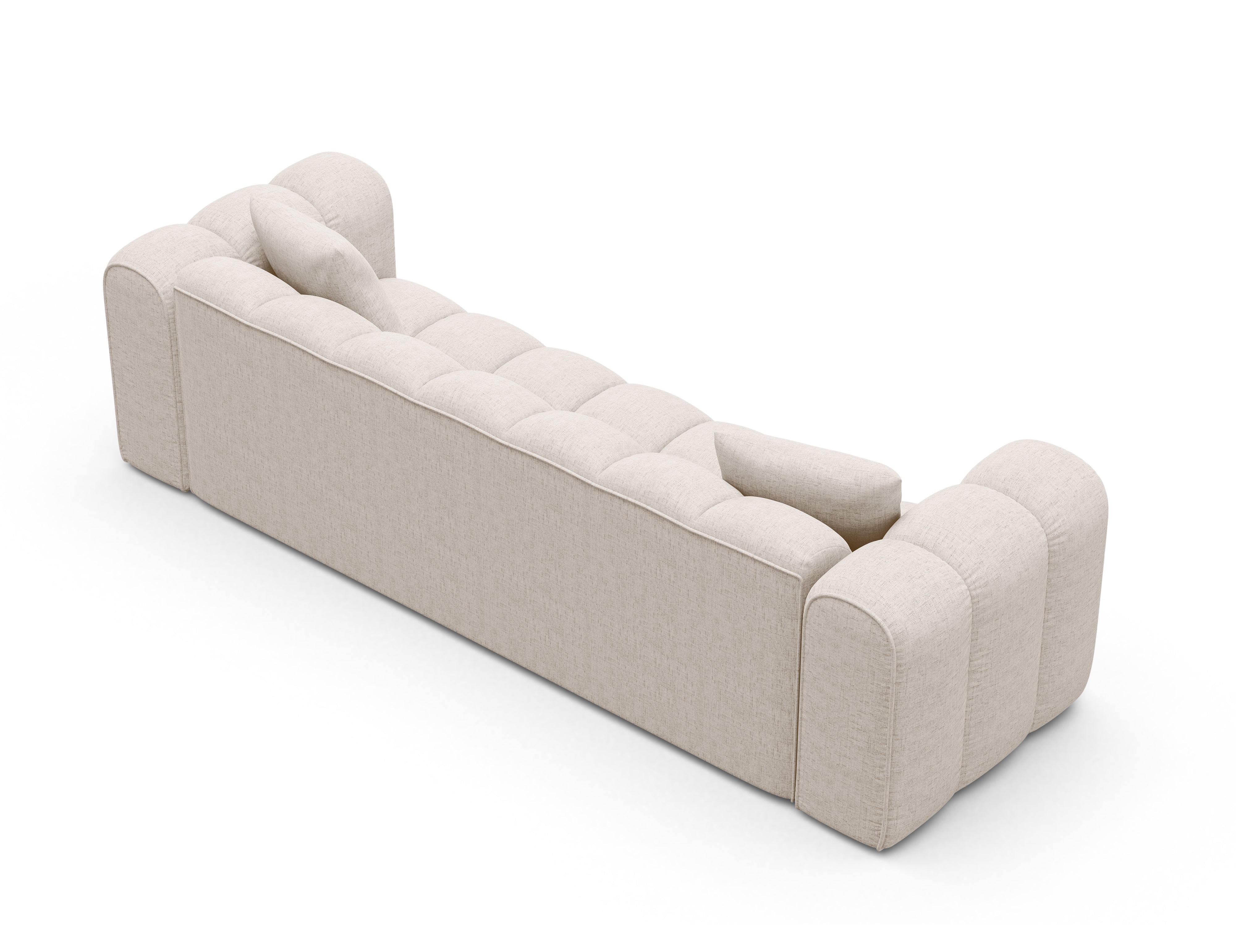 ASTRO Beige Chenille Sofa with Sleeping Function