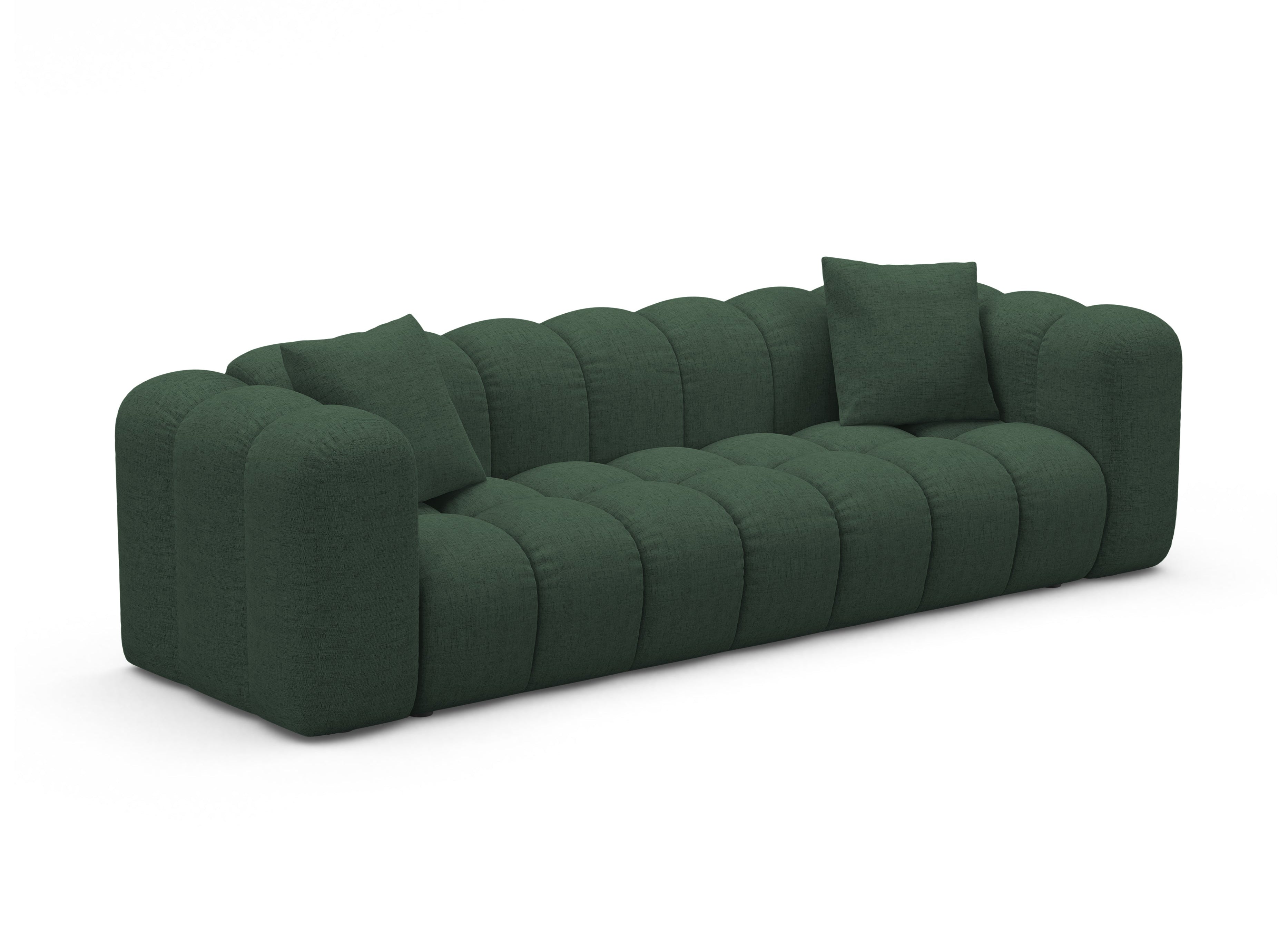 Sofa met slaapfunctie ASTRO zeegroene chenille