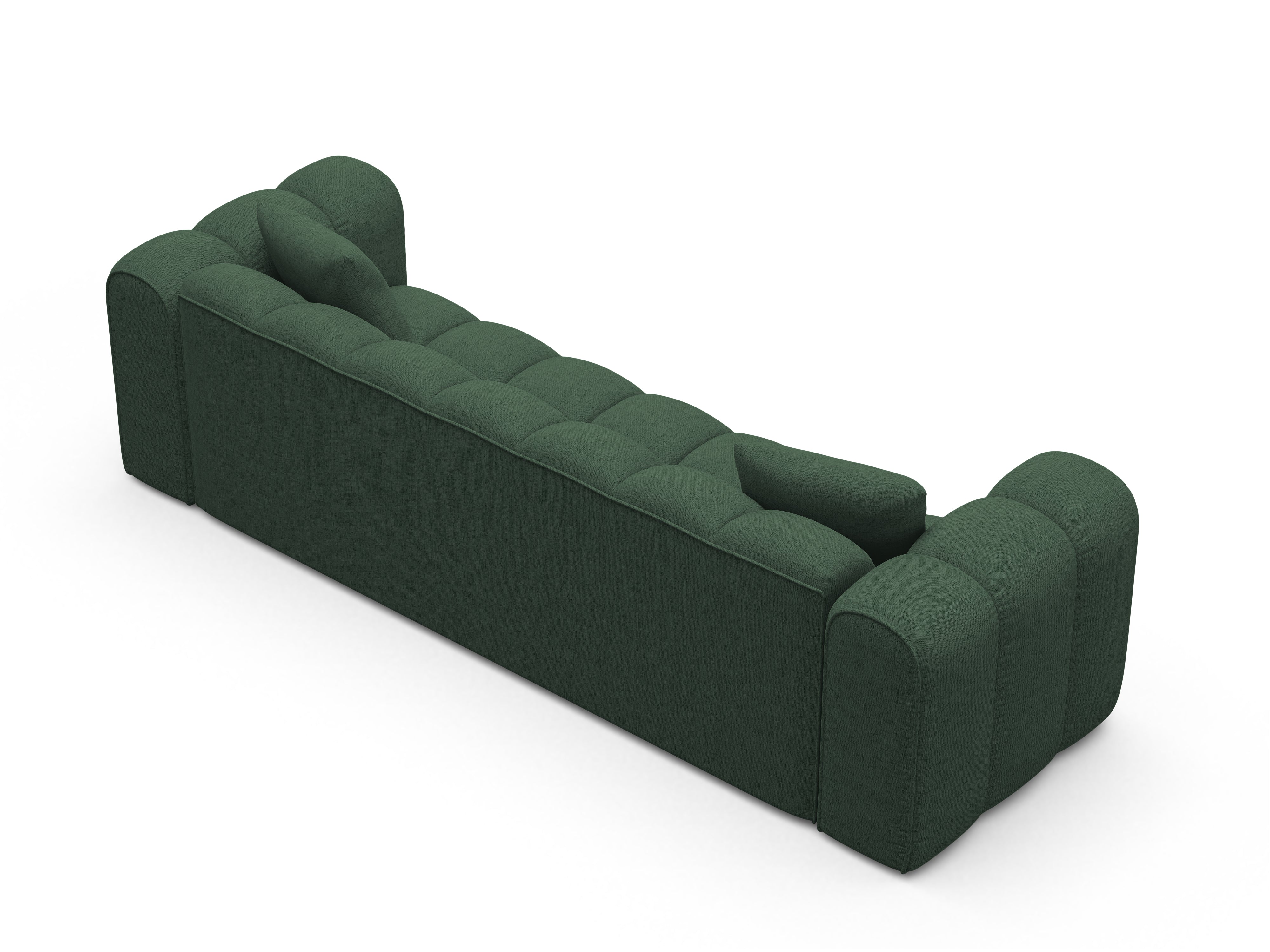 Sofa met slaapfunctie ASTRO zeegroene chenille