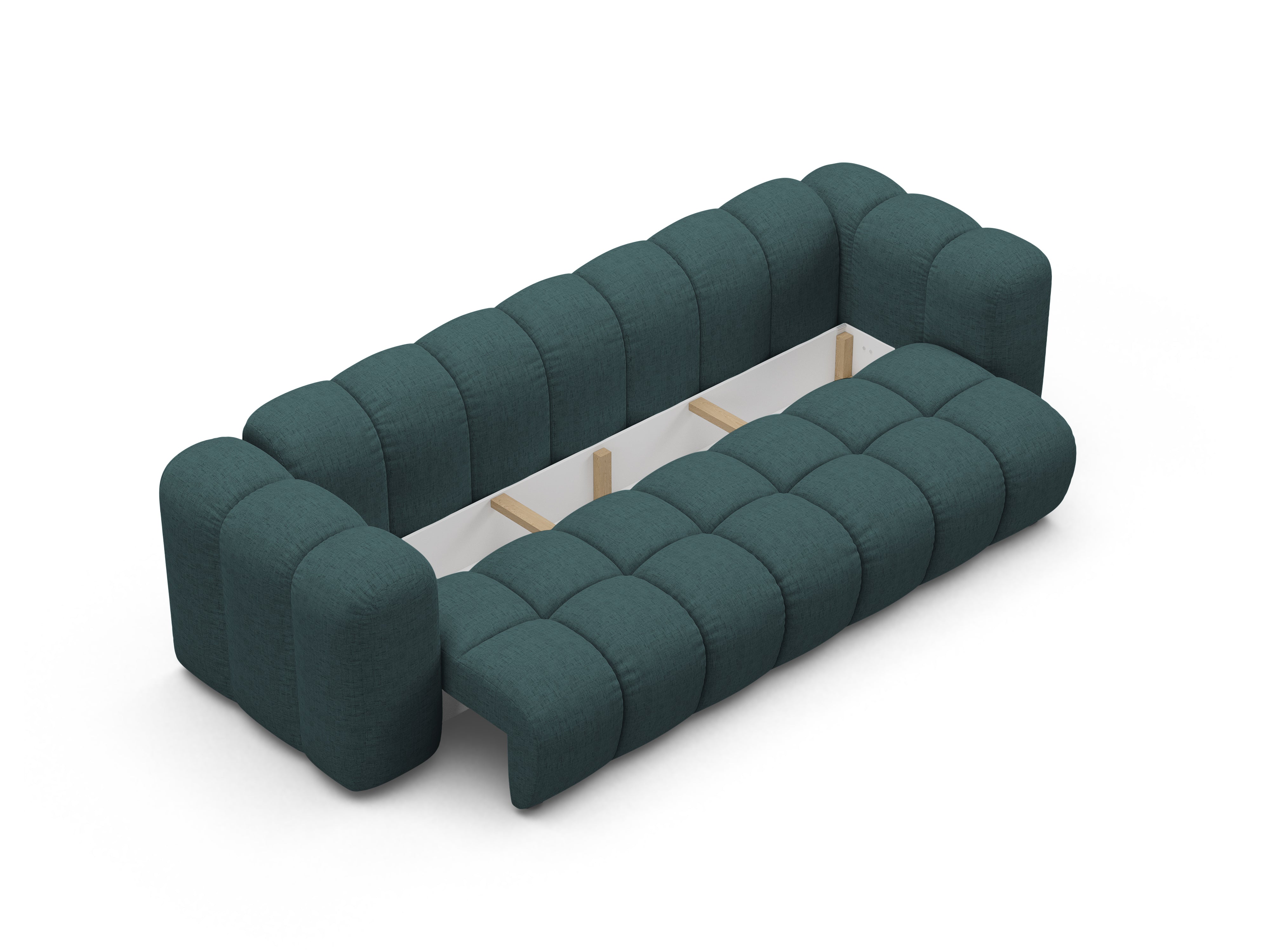 Sofa met slaapfunctie ASTRO turkoois chenille