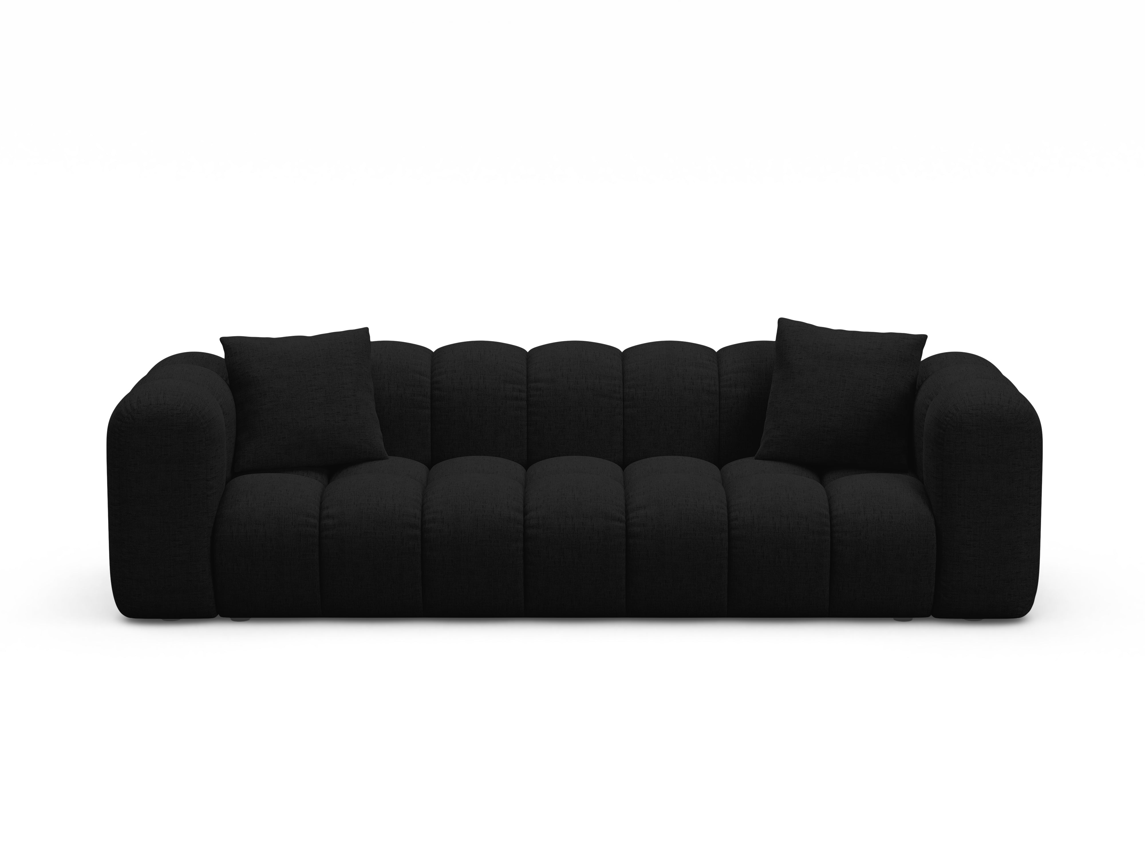 ASTRO black chenille sofa with sleeping function