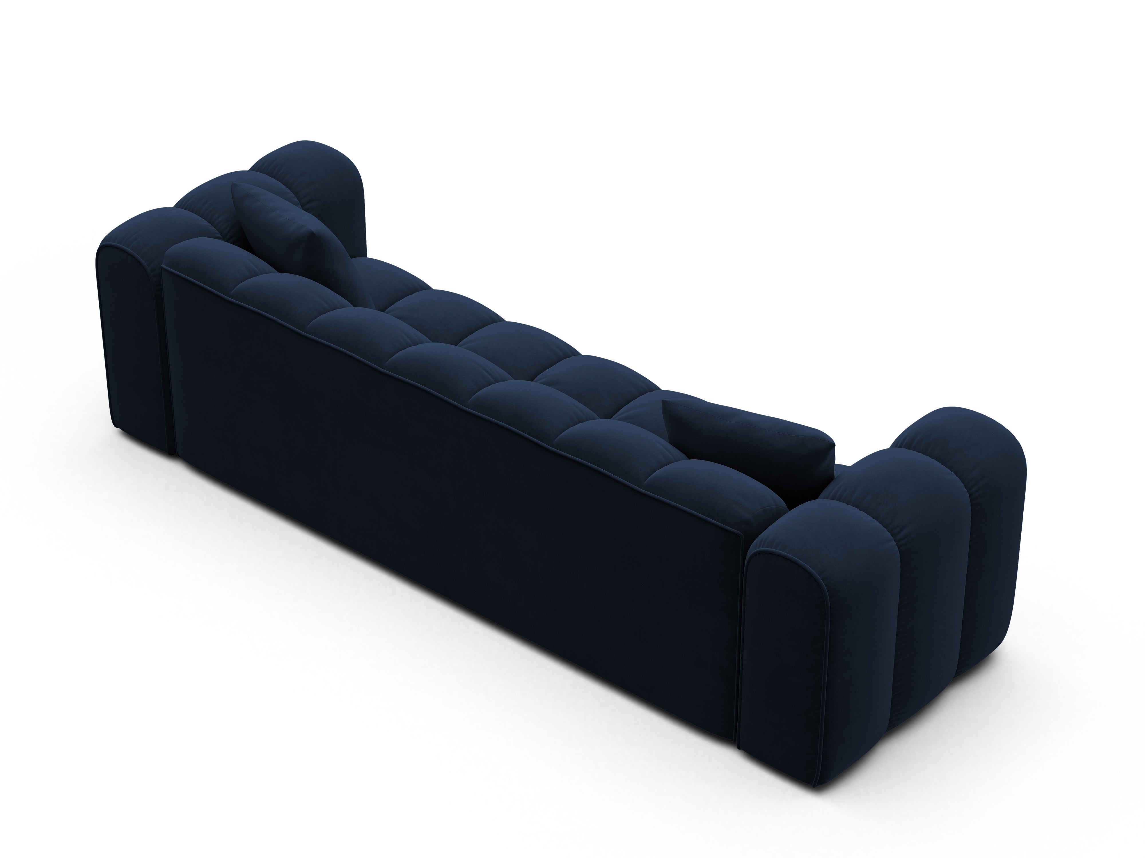 Velvet sofa with sleeping function ASTRO royal blue