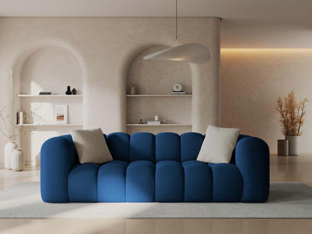 Sofa aksamitna 3-osobowa HALLEY granat królewski Windsor & Co Eye on Design