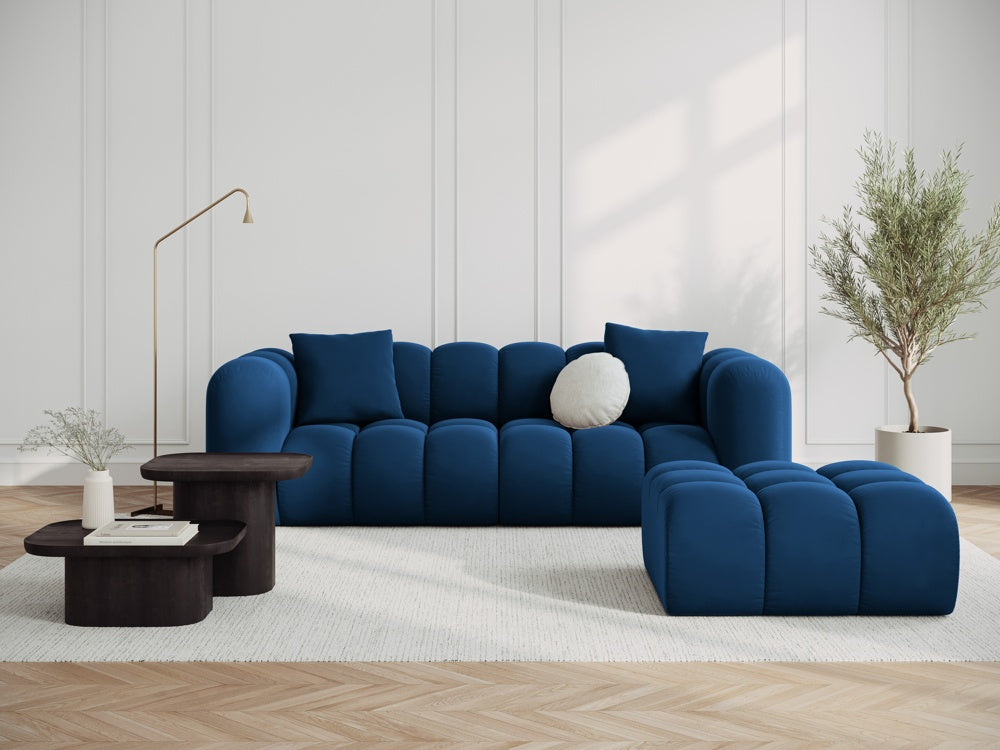 Sofa van fluweel 3-zits HALLEY koninklijk blauw
