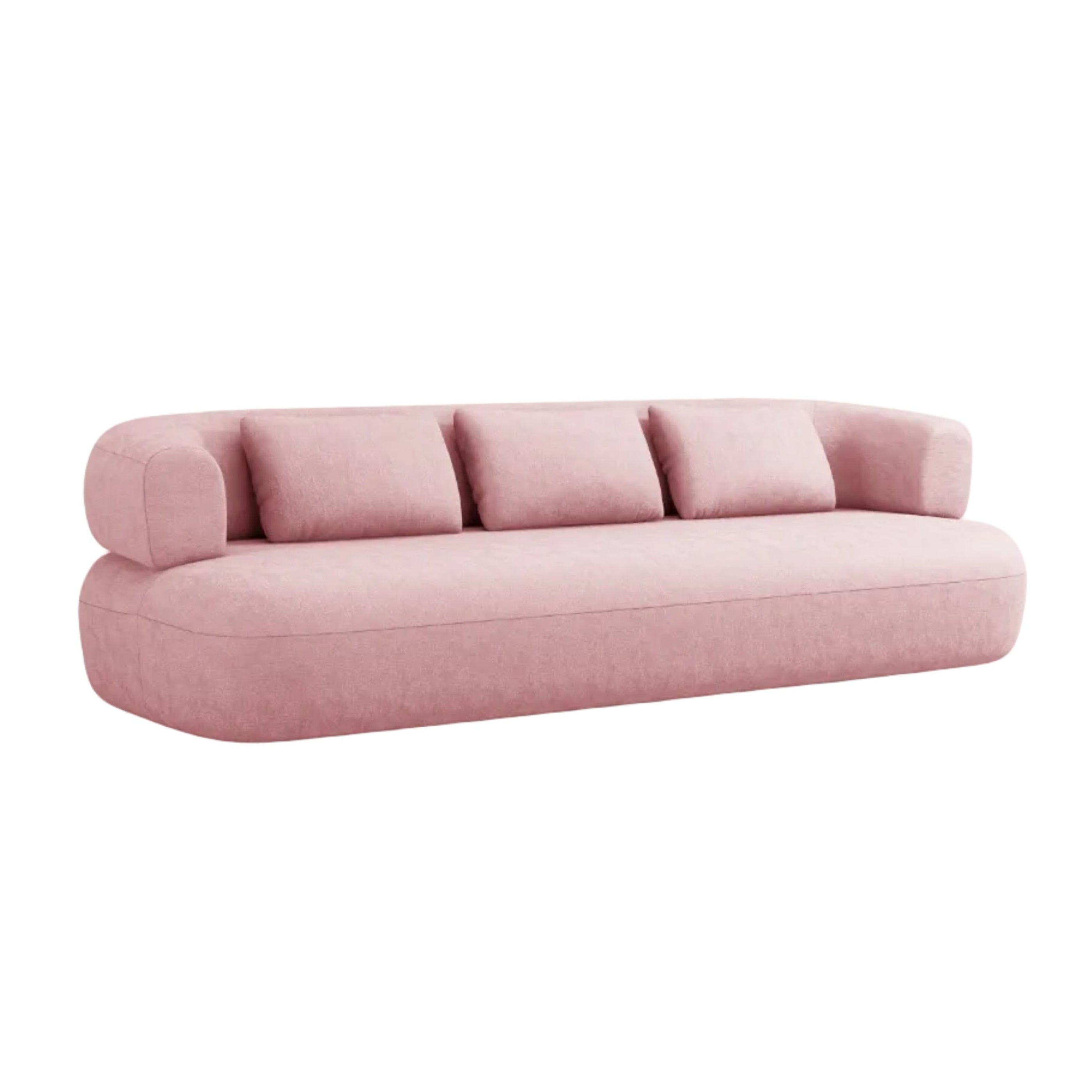 Sofa 3,5-zits ALDRIN roze chenille