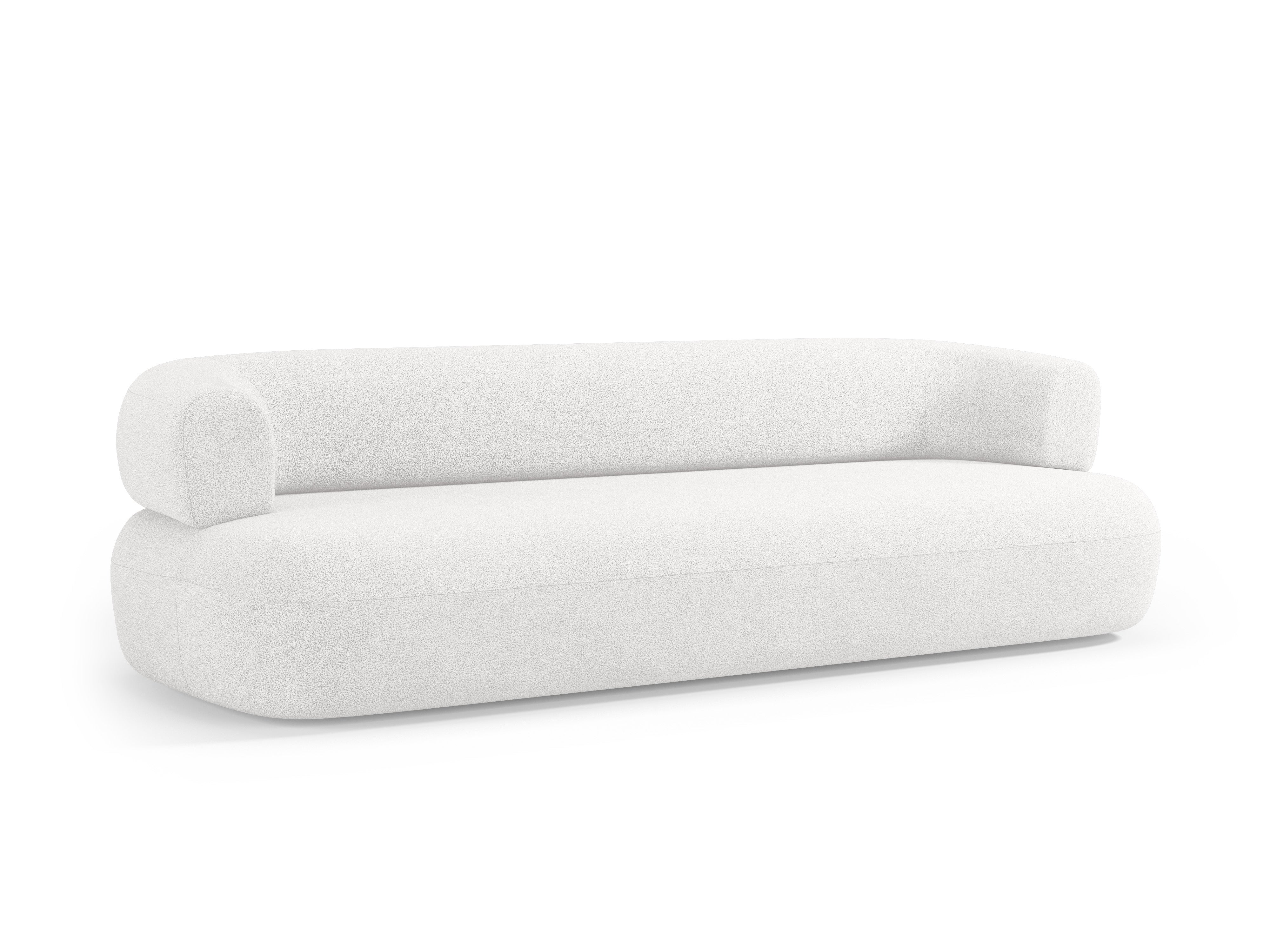 Sofa 3,5-zits ALDRIN witte boucle
