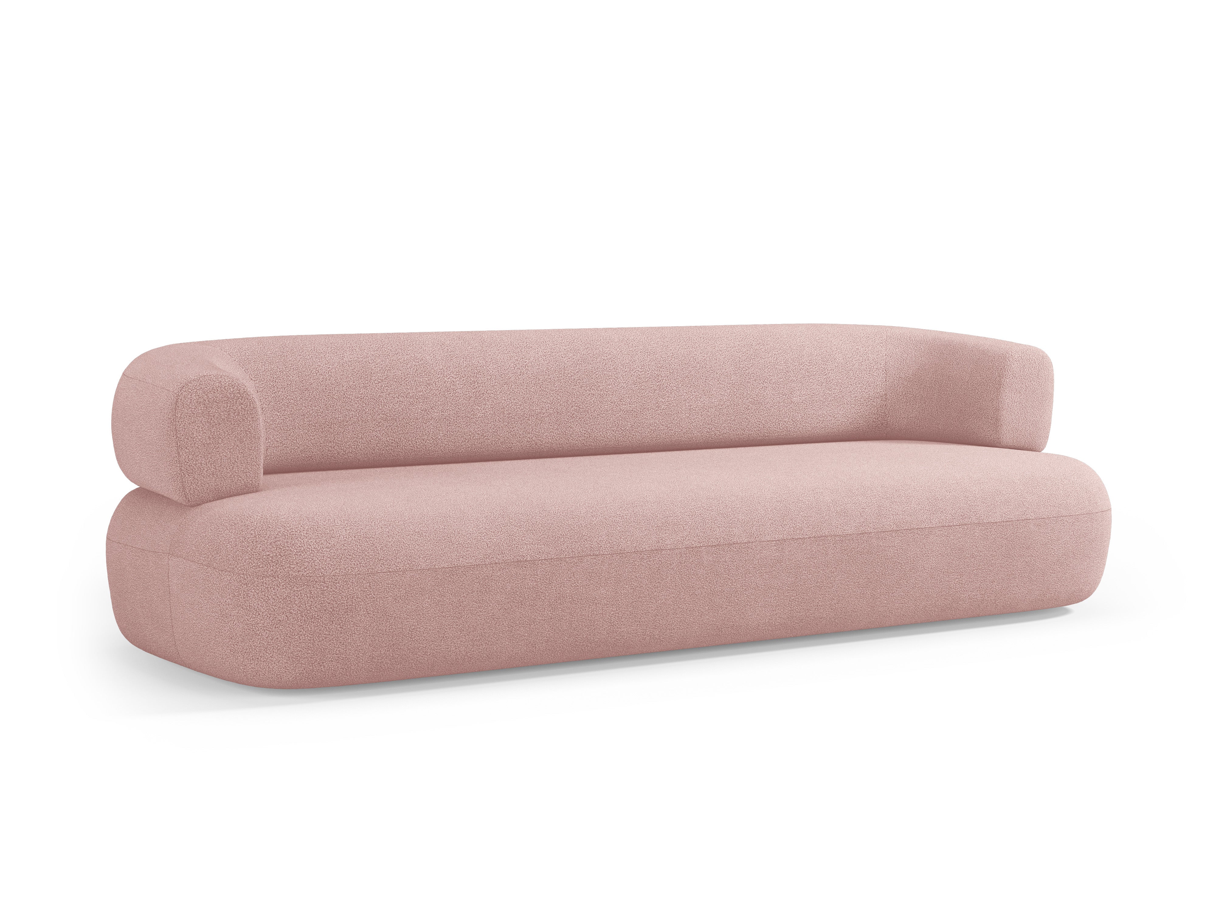 Sofa 3,5-zits ALDRIN poederroze boucle
