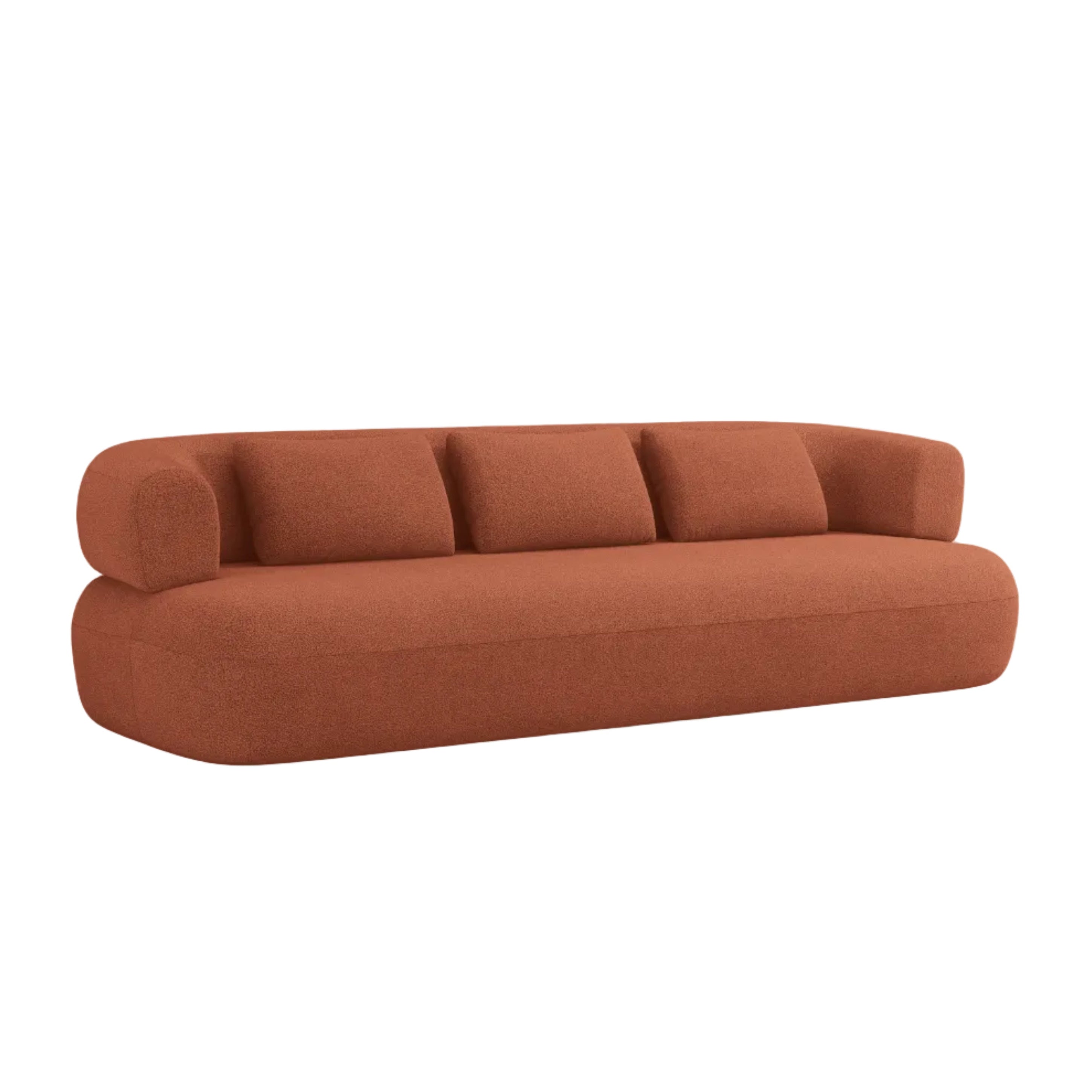 Sofa 3,5-zits ALDRIN baksteen boucle