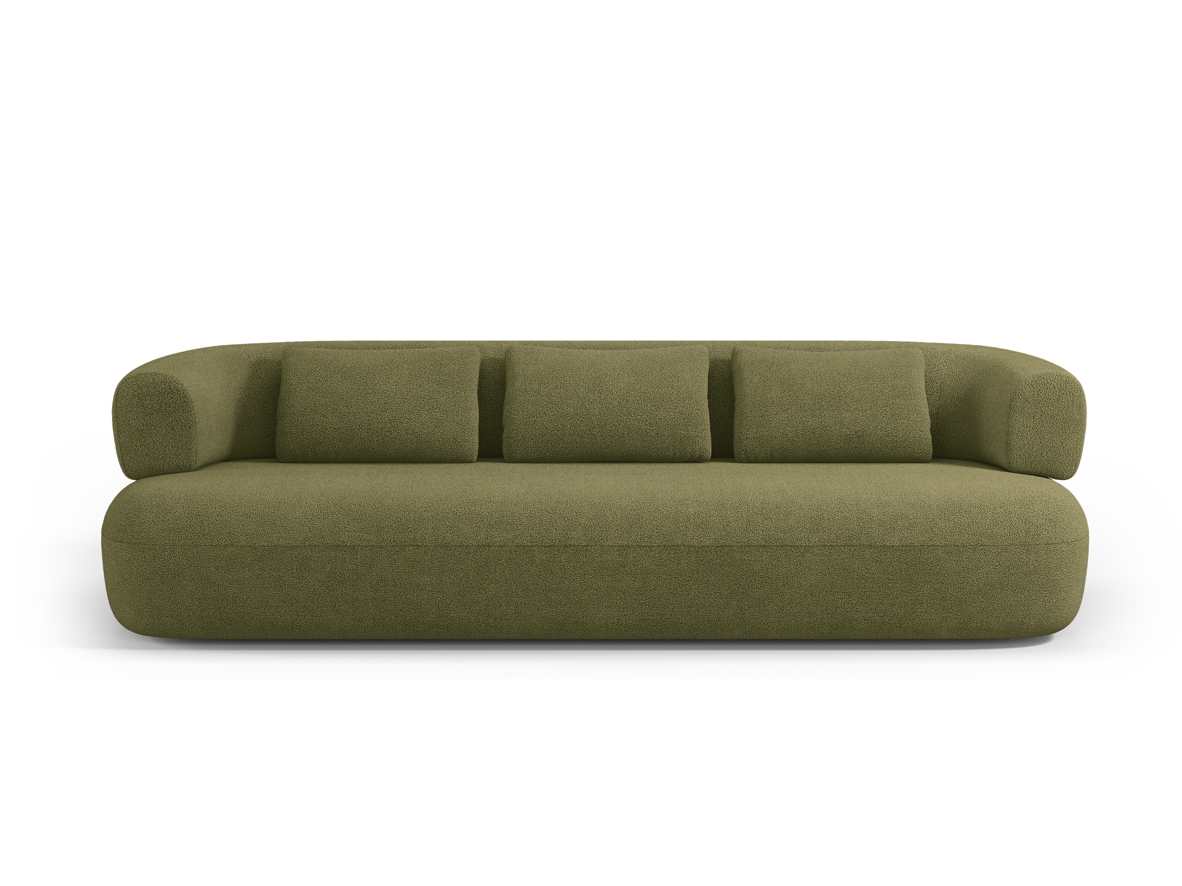 Sofa 3,5-zitplaatsen ALDRIN groen boucle