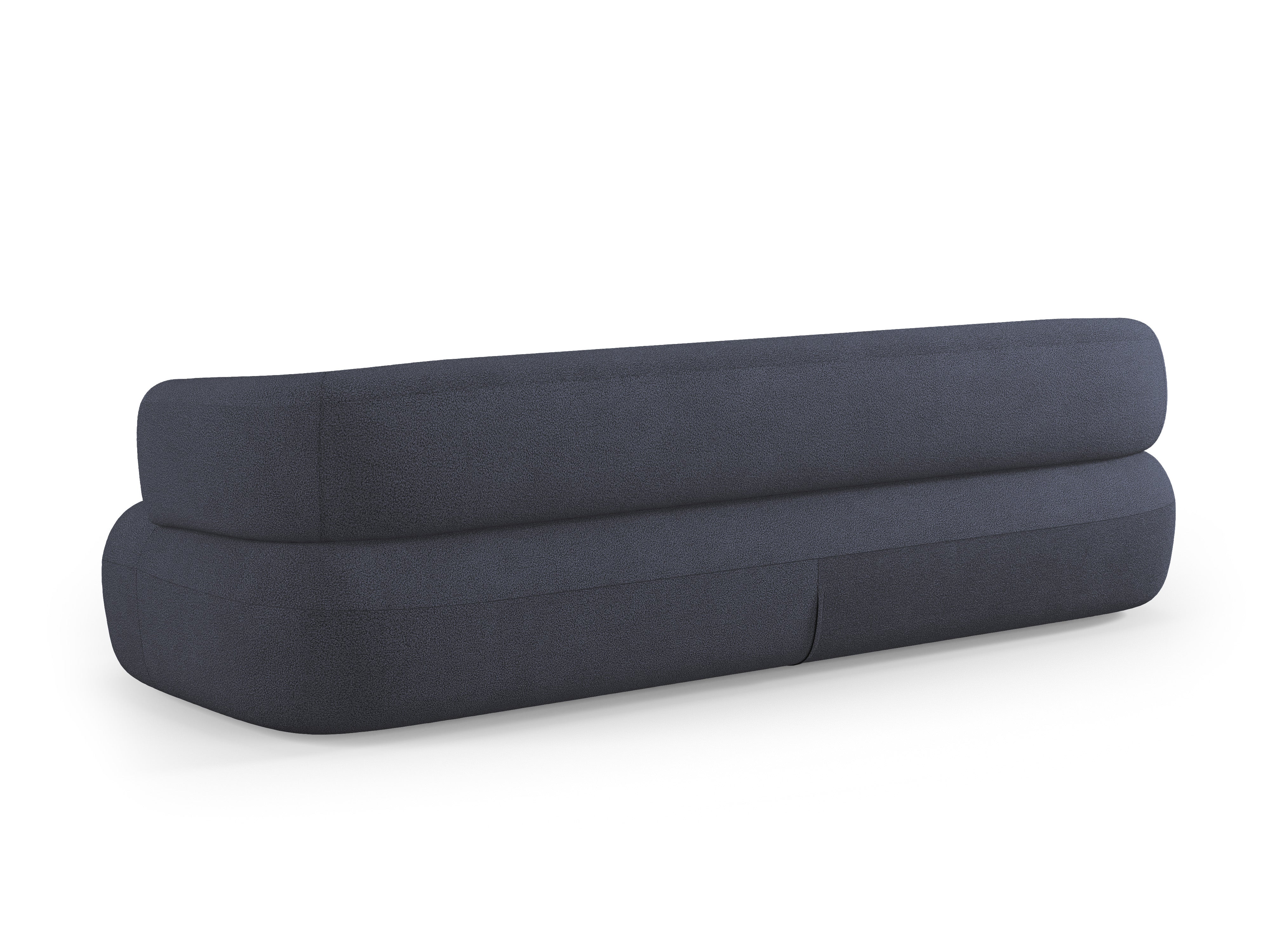 Sofa 3,5-zits ALDRIN in marineblau boucle