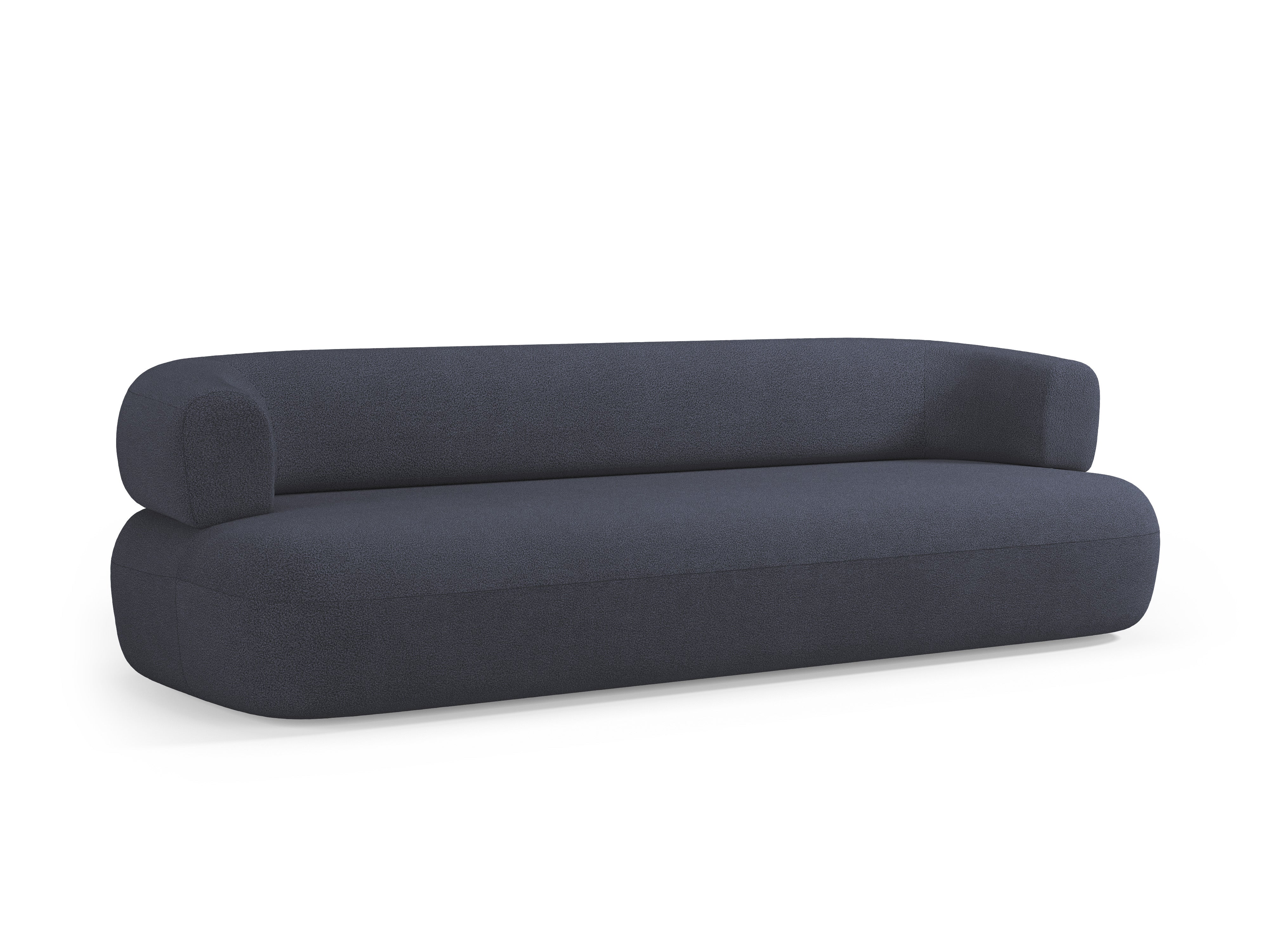 Sofa 3,5-zits ALDRIN in marineblau boucle
