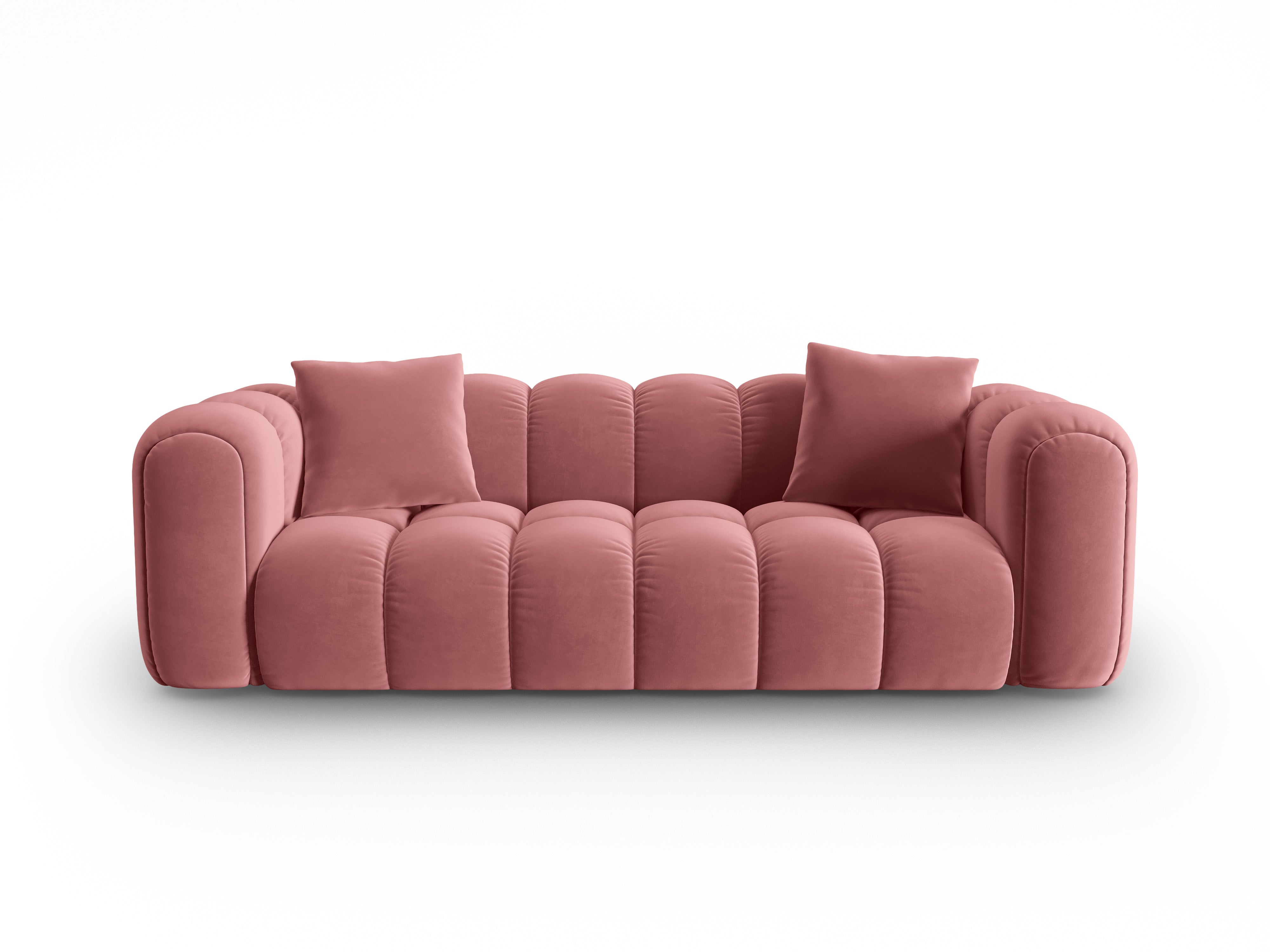 Sofa aksamitna 4-osobowa ASTRO różowy do salonu