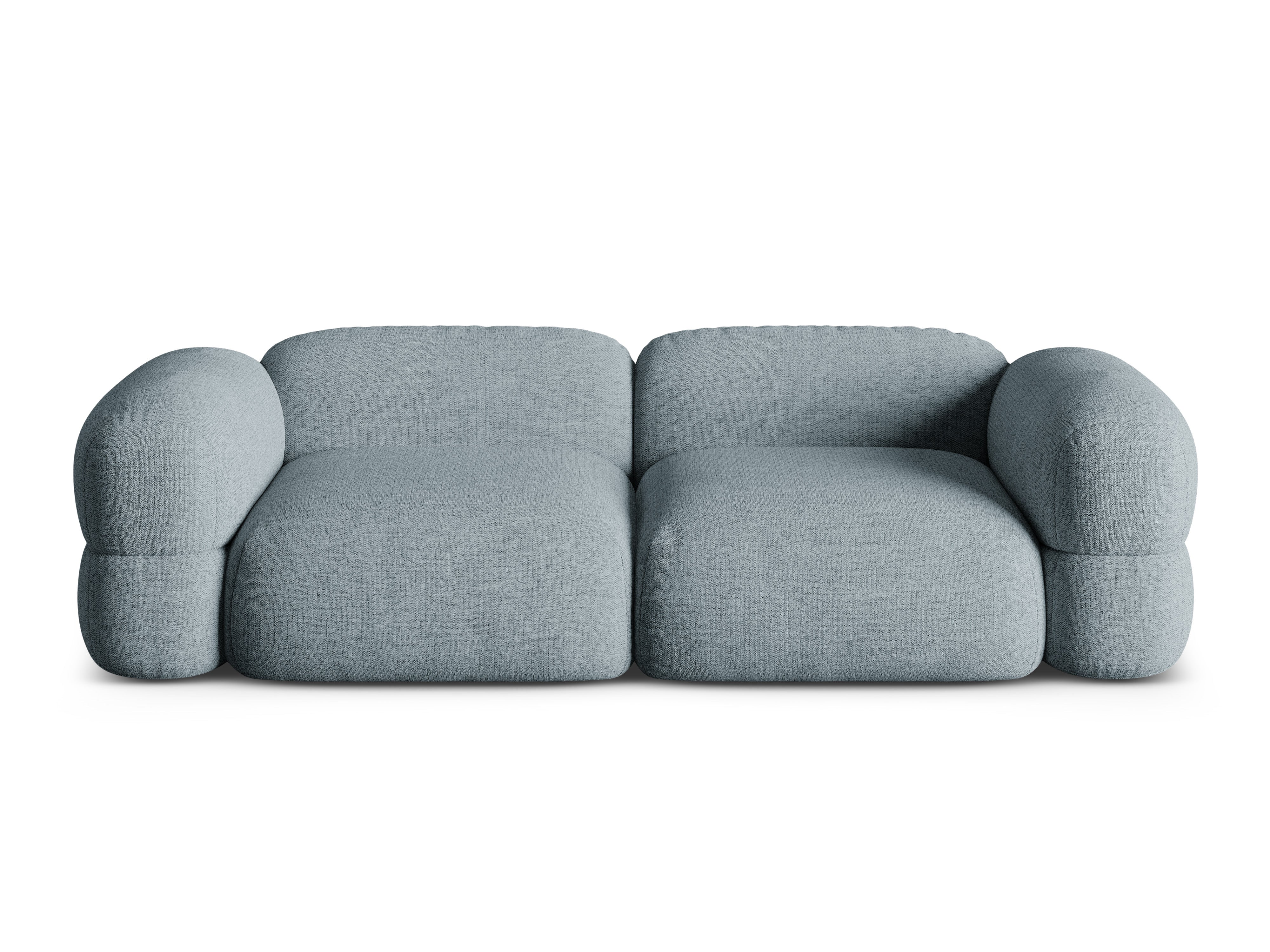 Sofa voor 4 personen ROGER lichtblauwe chenille