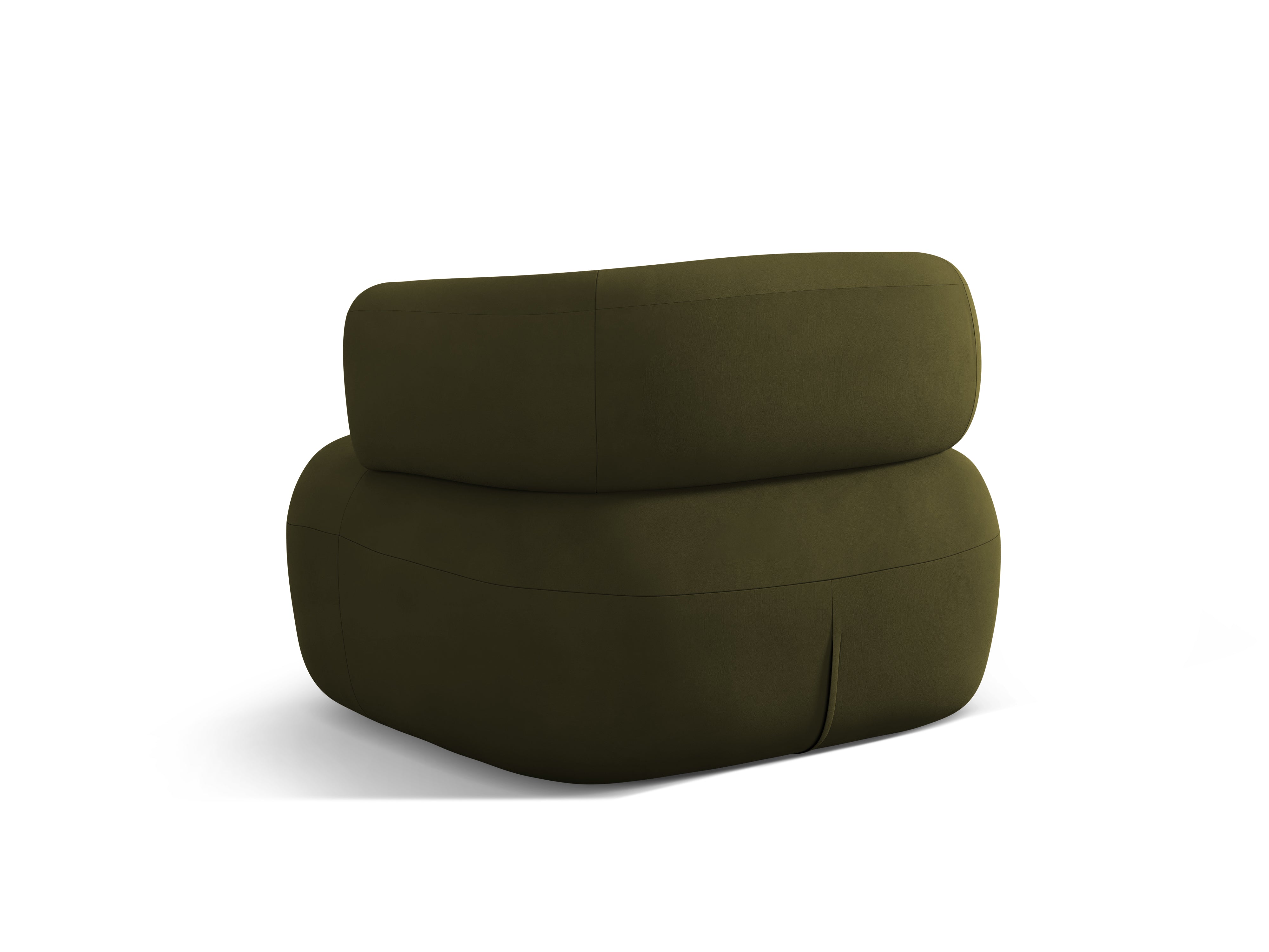 Velours fauteuil ALDRIN groen