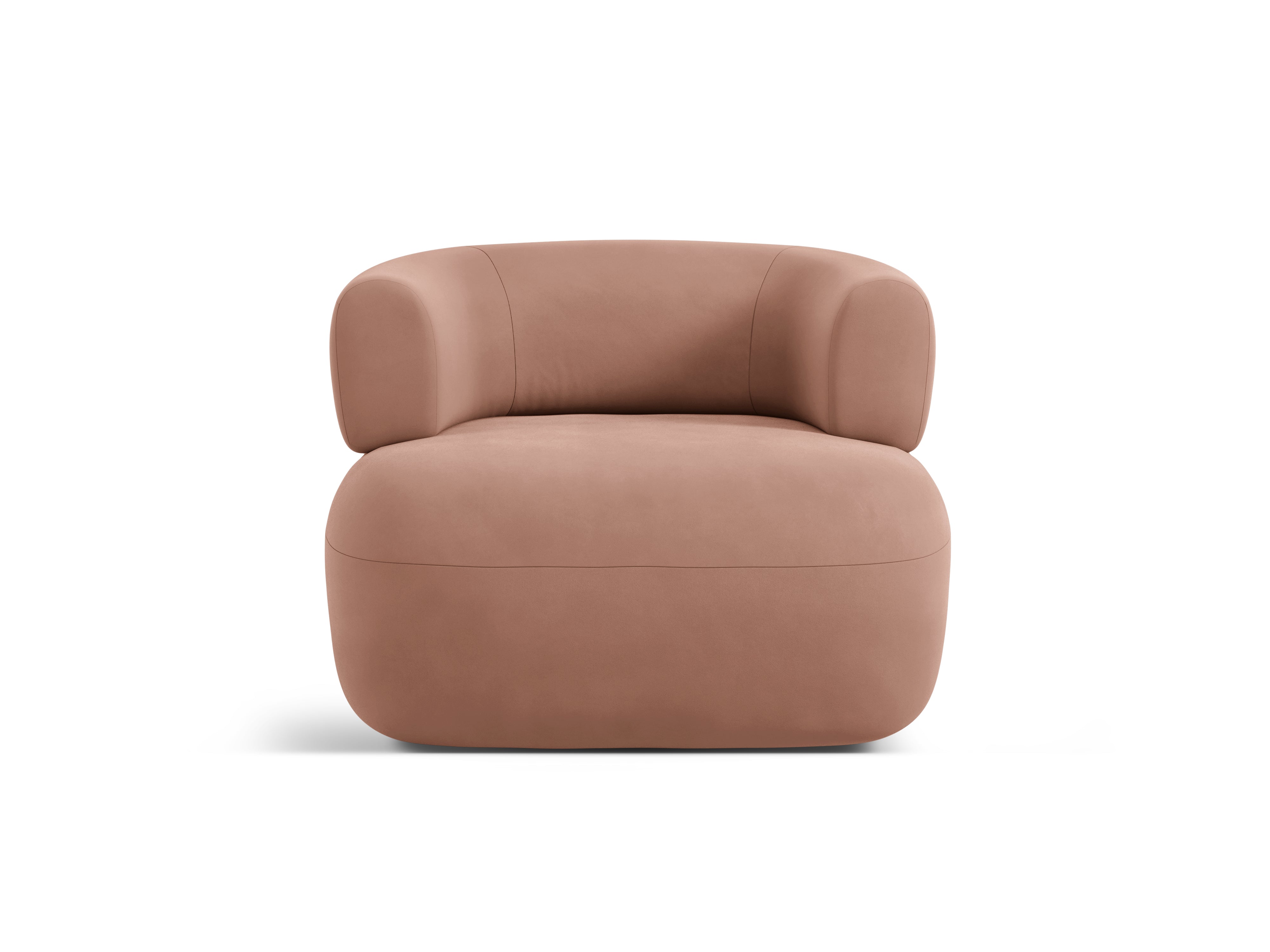 Fluwelen fauteuil ALDRIN roze