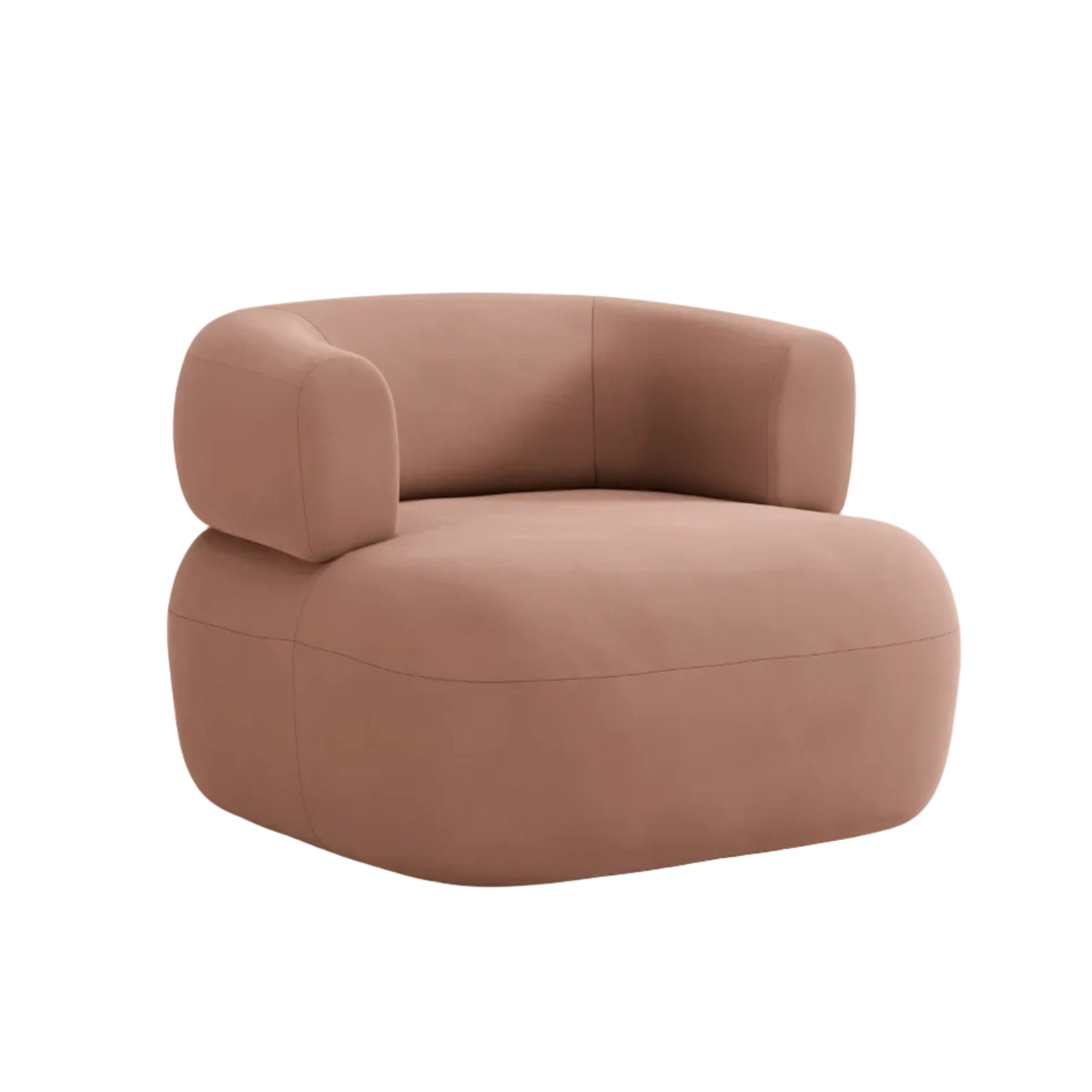 Fluwelen fauteuil ALDRIN roze