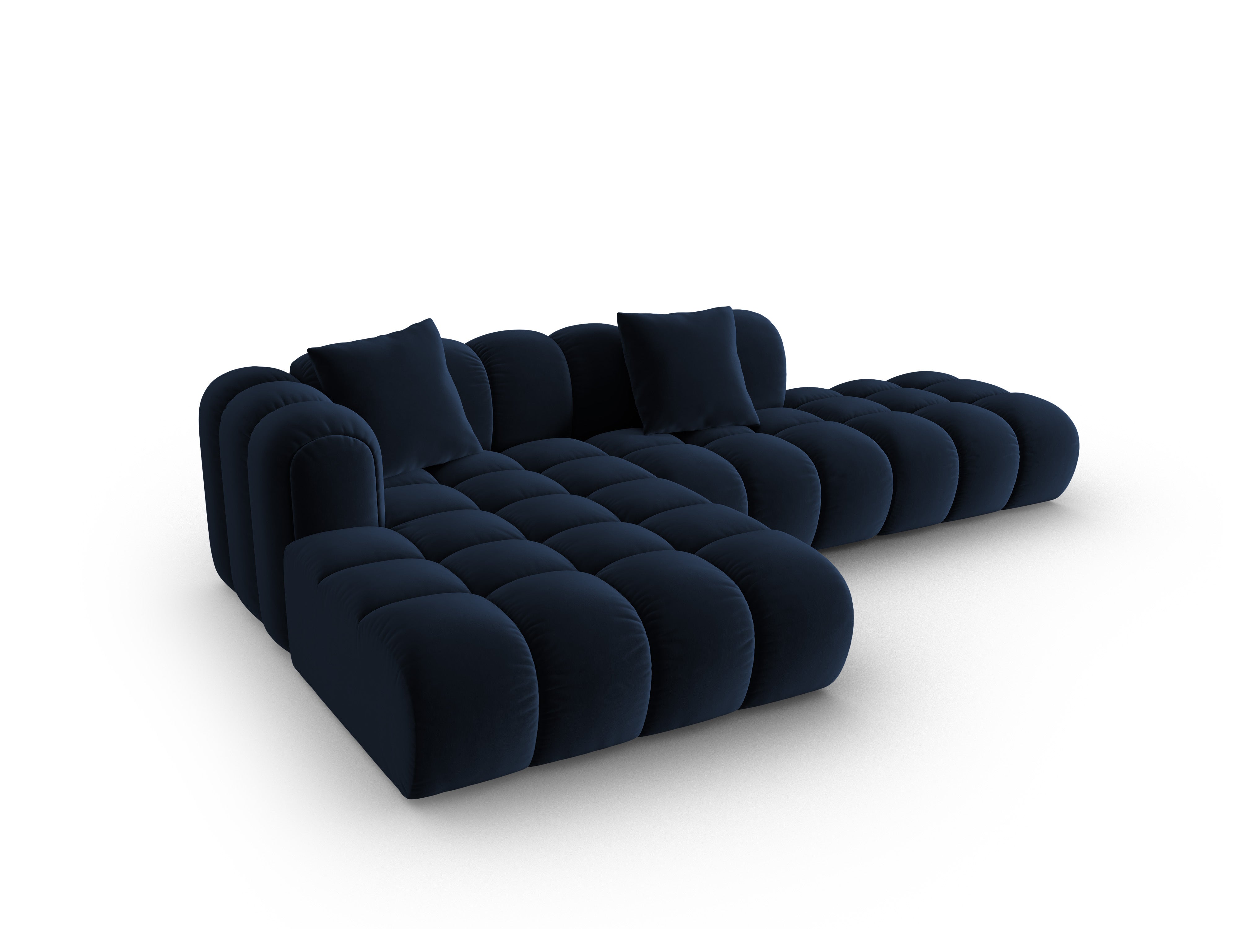 Open Left Velvet Corner Sofa ASTRO Royal Blue